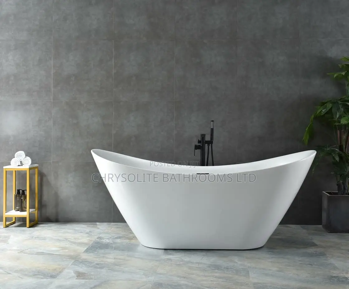 Acrylic Boat Shaped Freestanding Bathtub 