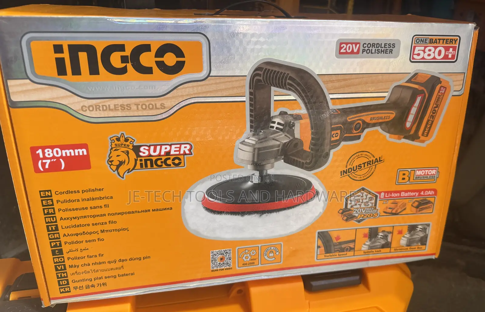 Ingco 20v Cordless Polisher