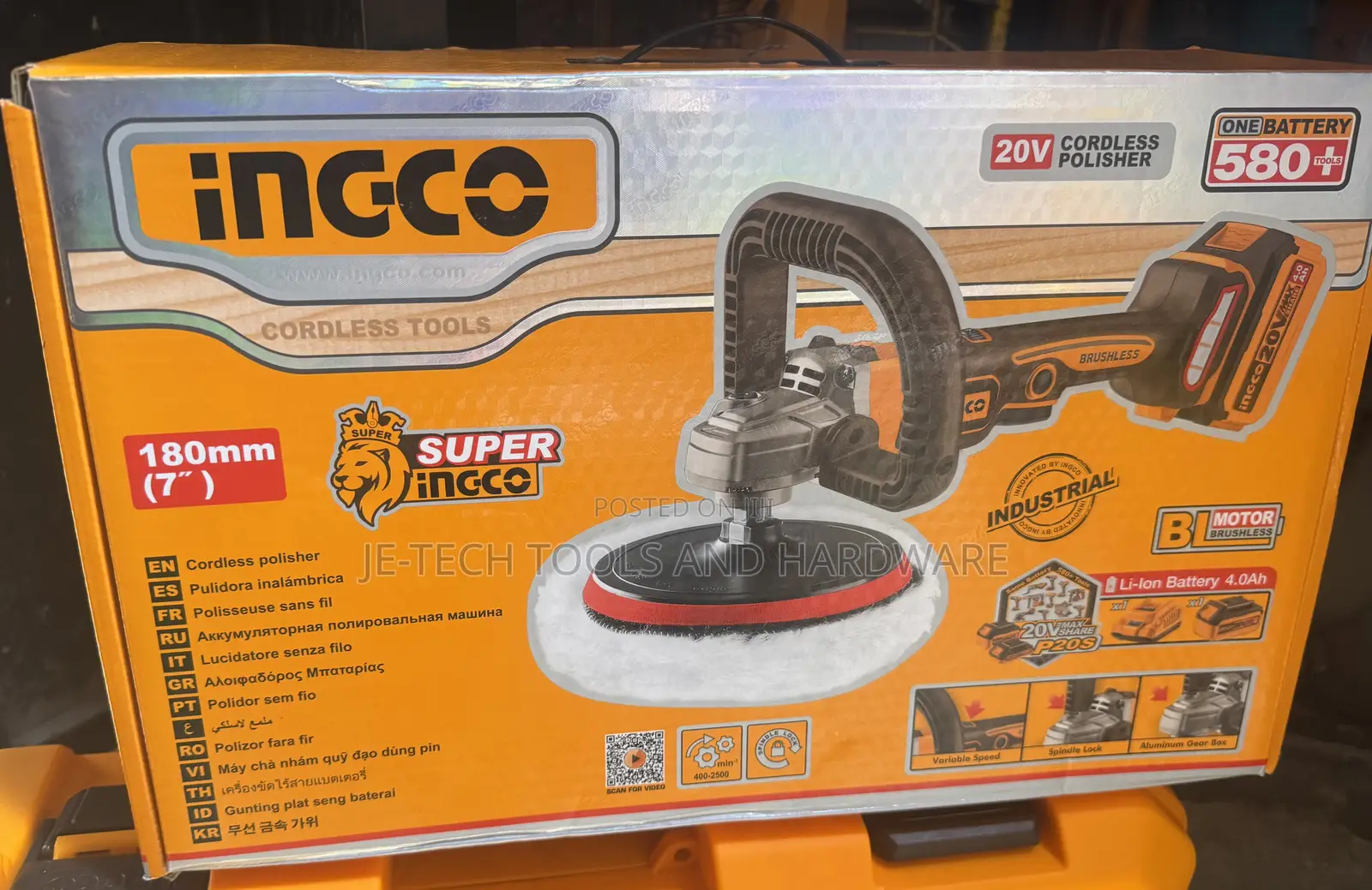 Ingco 20v Cordless Polisher