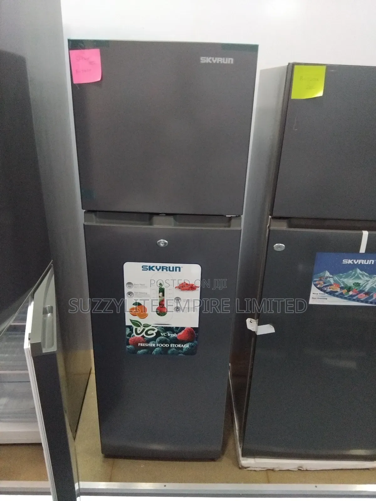 Skyrun Double Door Refrigerator 185 Liters Energy Saving