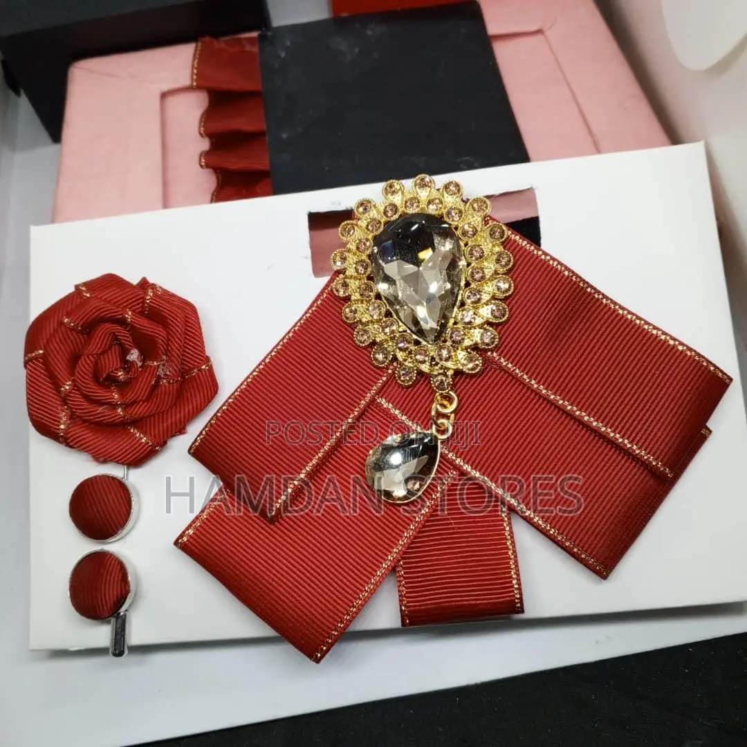 Bow Ties and Lapel Pin With Pockets Filler
