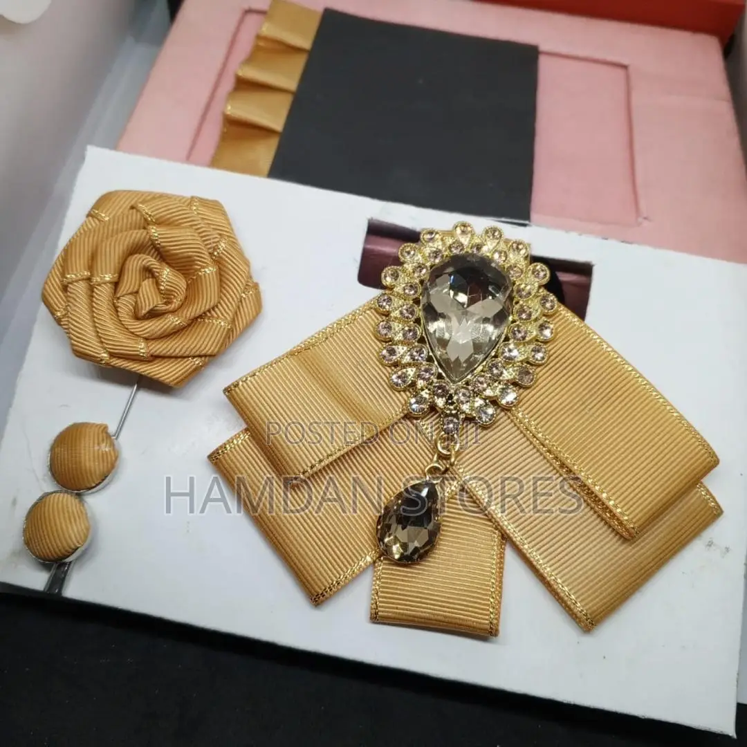 Bow Ties and Lapel Pin With Pockets Filler
