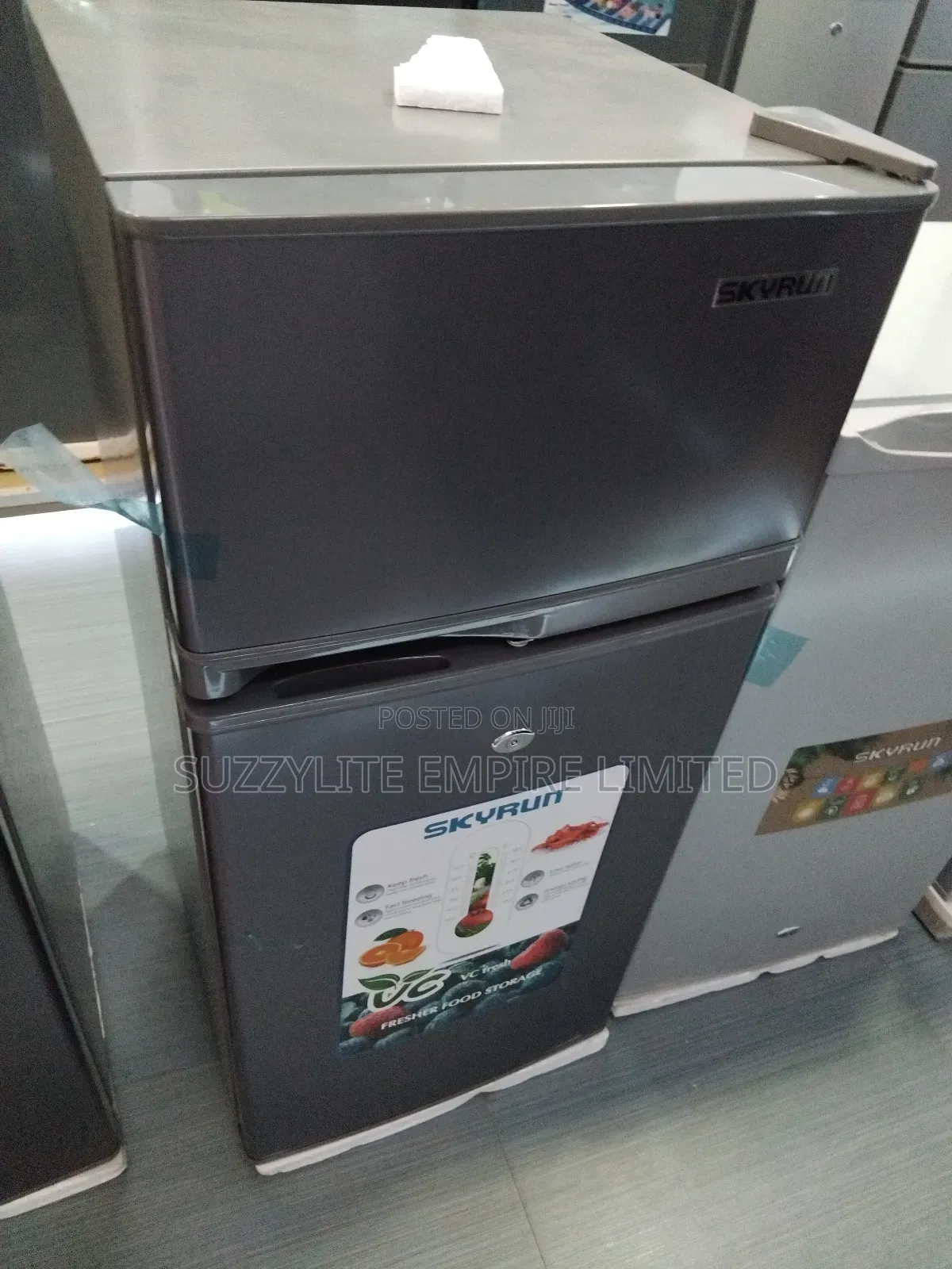 Skyrun Refrigerator 120 Liters Double Door Fridge