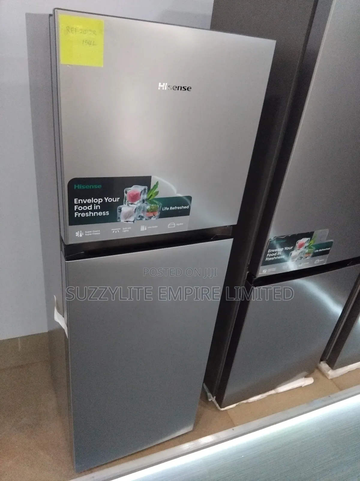 Hisenss Double Door Refrigerator 154 Liters