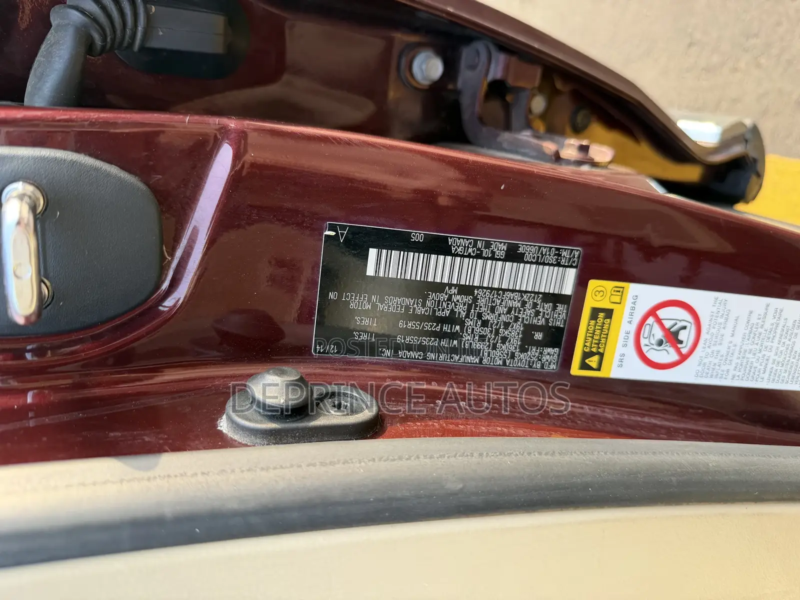 Lexus RX 350 2015 Burgundy