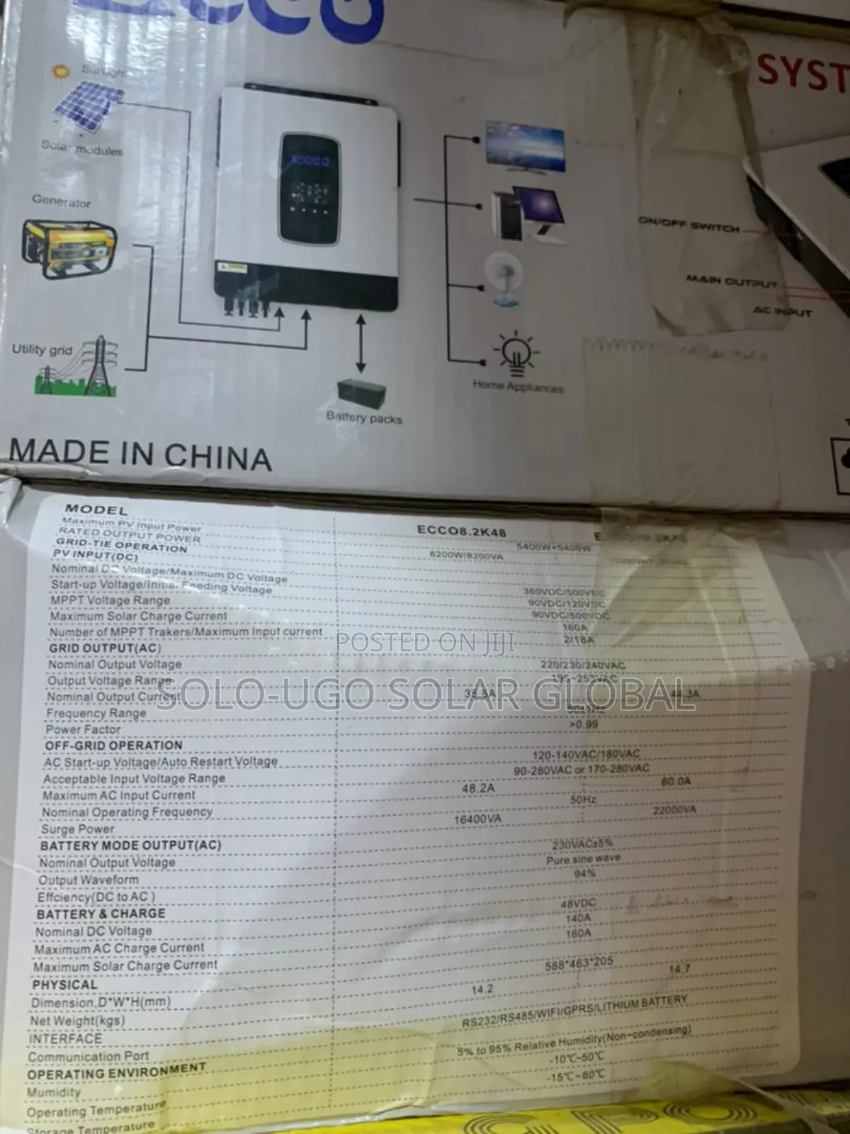 8.2kva 48v Ecco Hybrid Solar Inverter