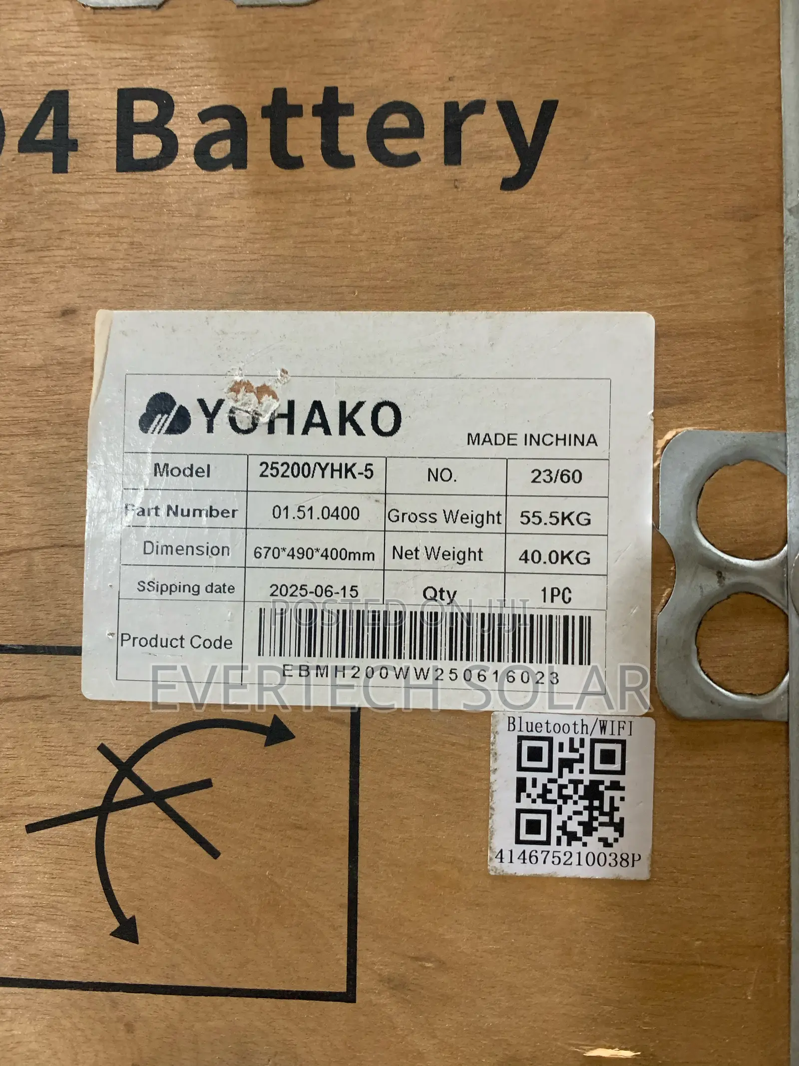 5kwhs Yohako 24v Lithium Ion Battery System