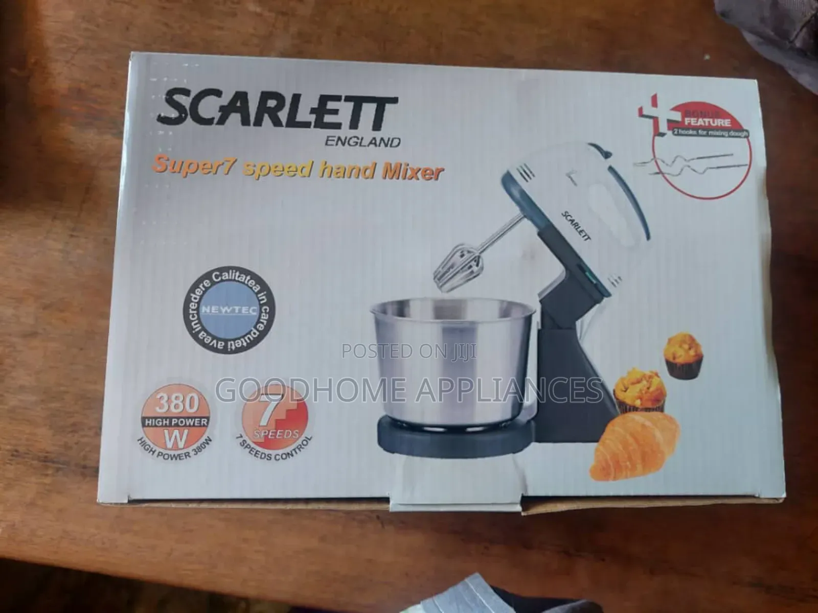 Scarlet Mixer With Bowl 2l
