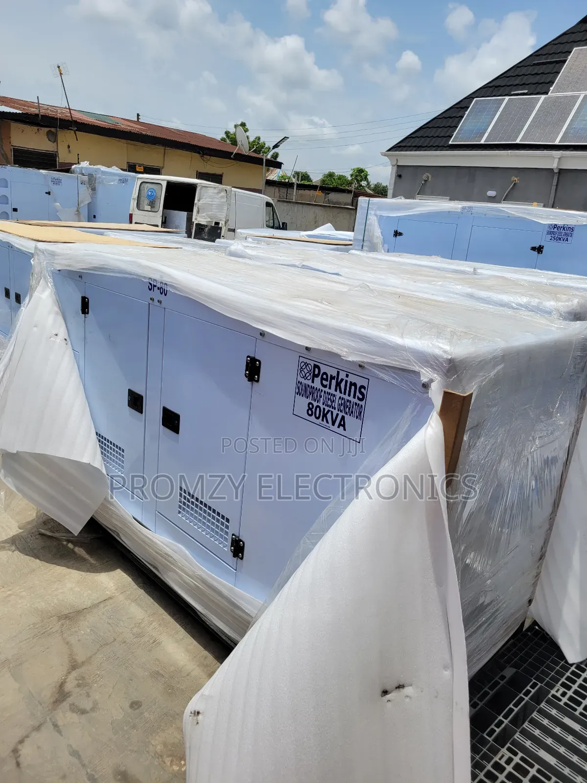 80kva Brand New Perkins Diesel Soundproof Generator 2years Wty