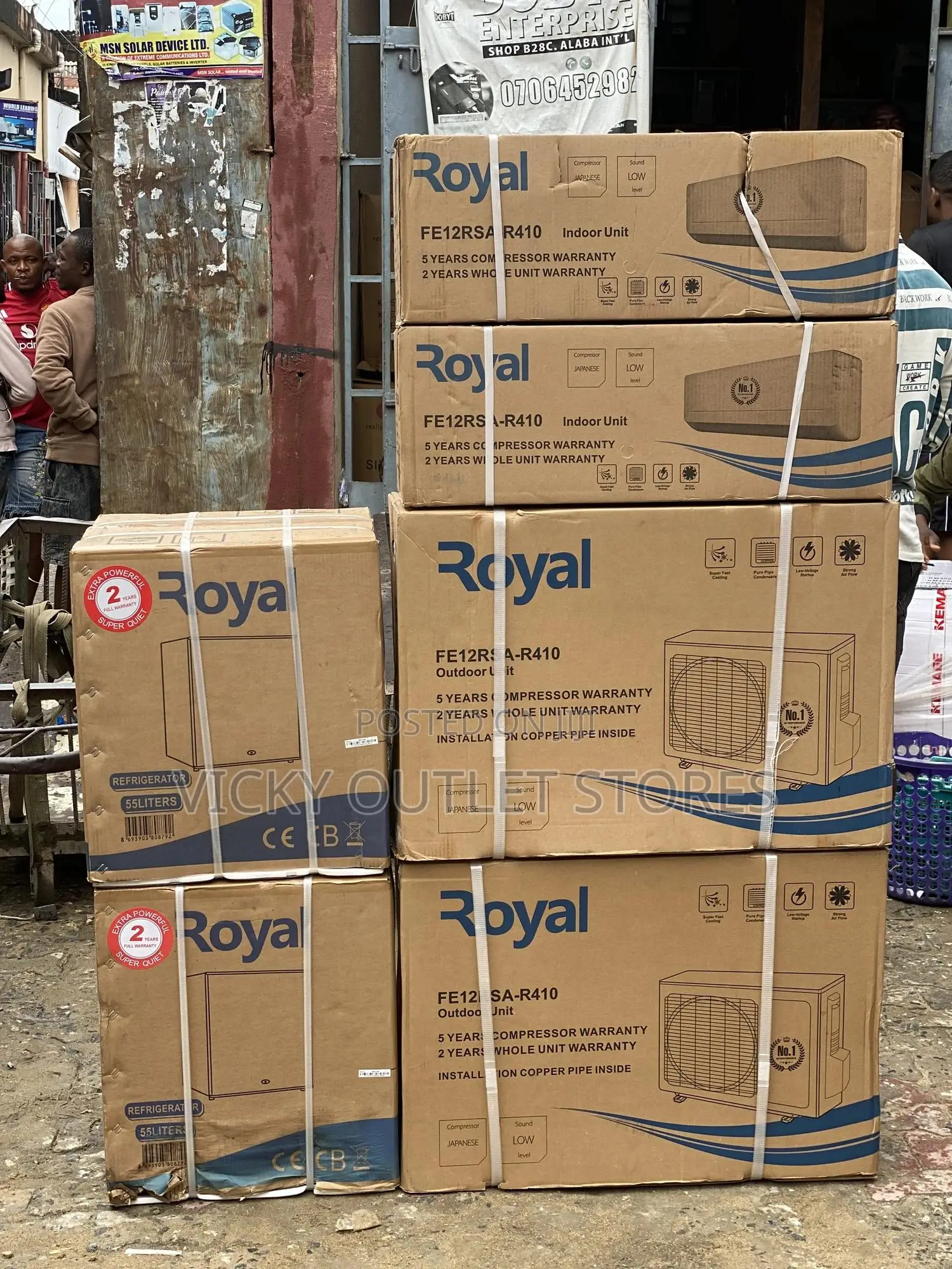 1.5hp Royal Non Inverter Ac 100%Copper
