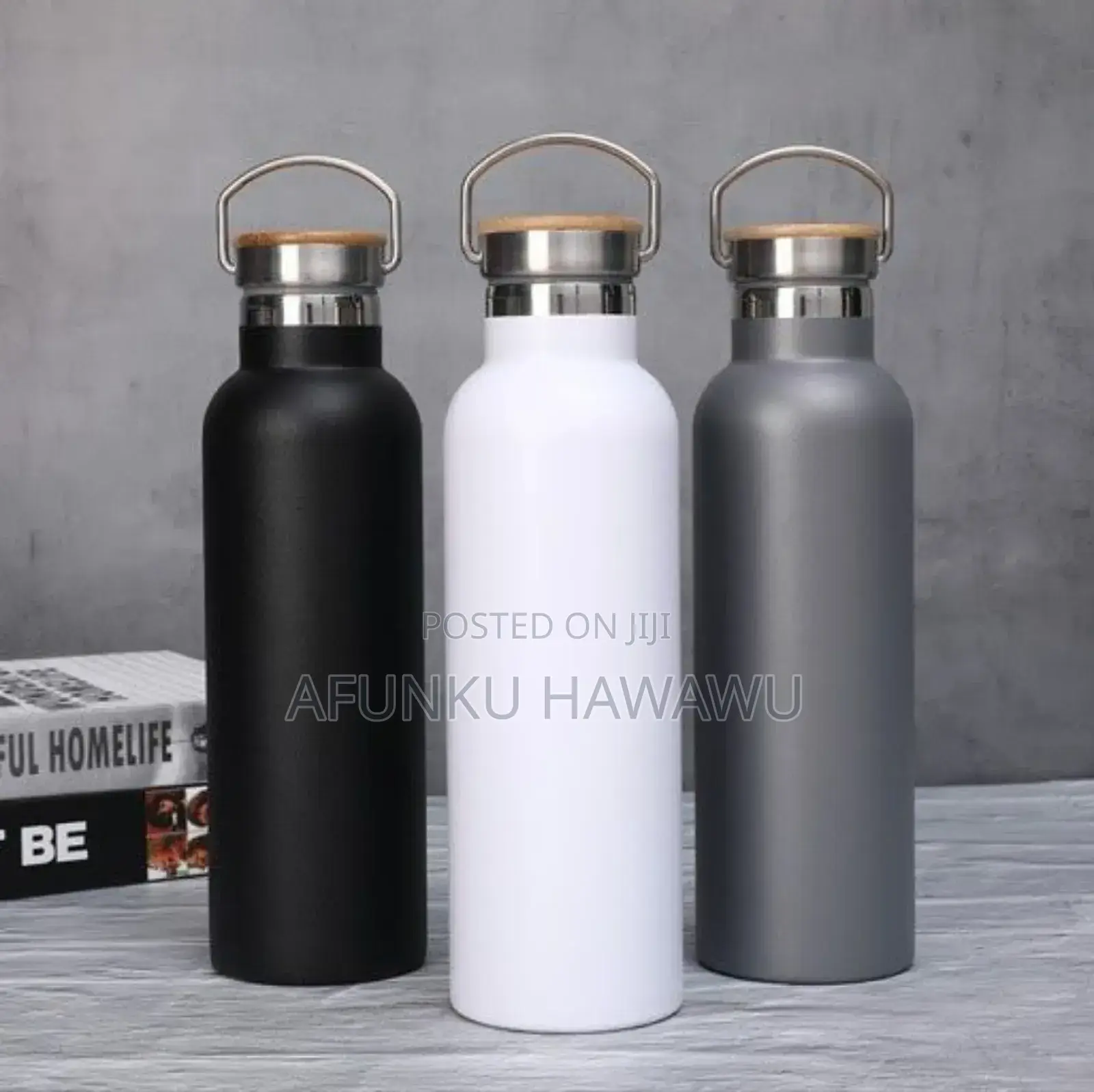 Stainless Steel Vacuum Water Bottle With Handle