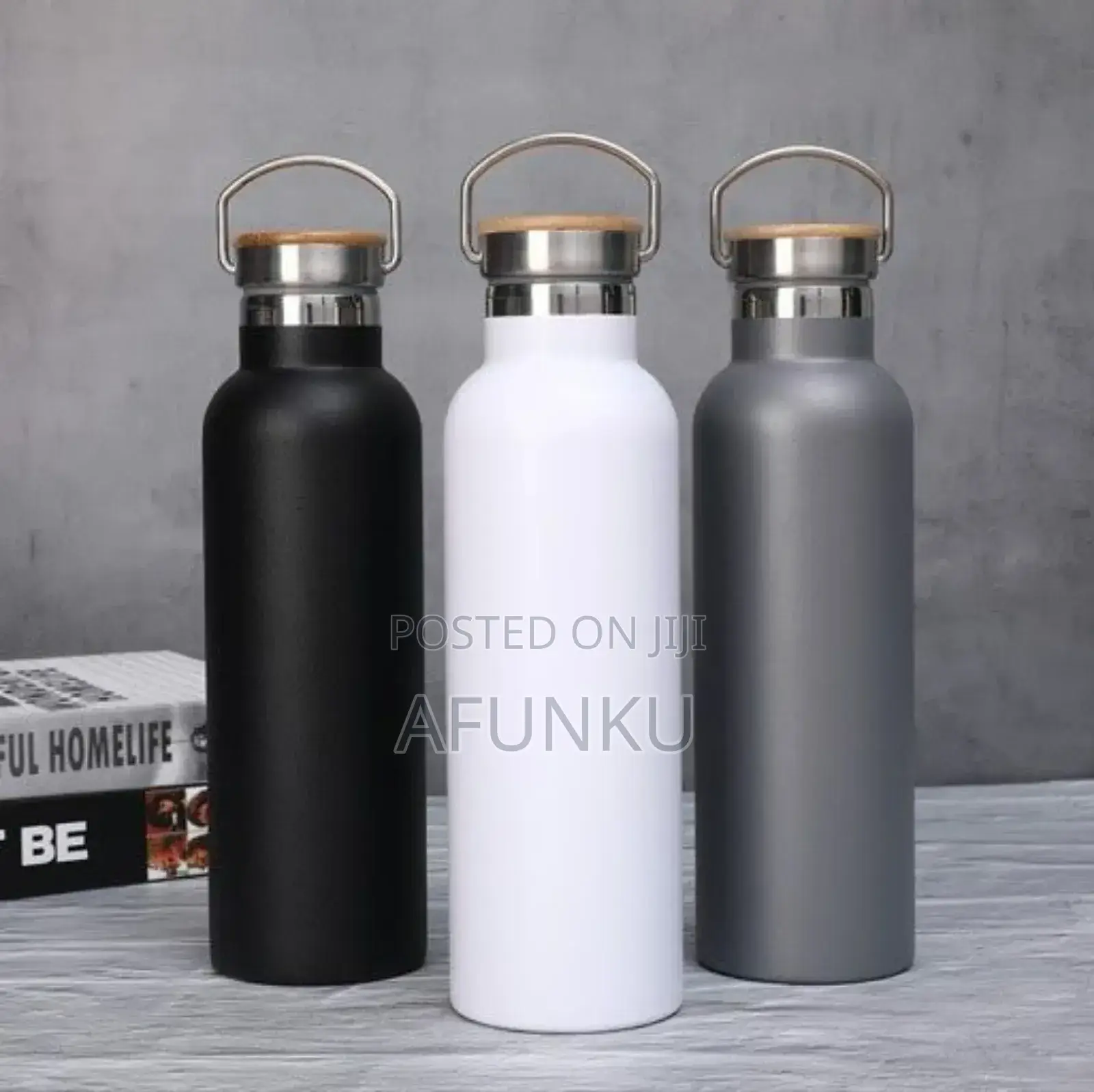 Stainless Steel Vacuum Water Bottle With Handle