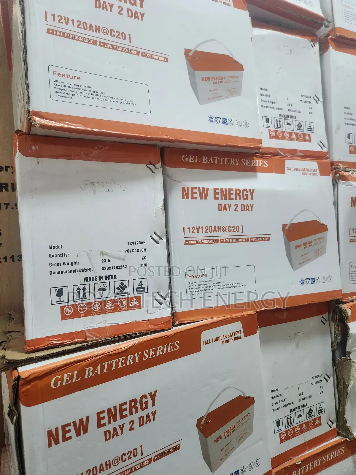 New Energy 120ah 12v Gel Batteries