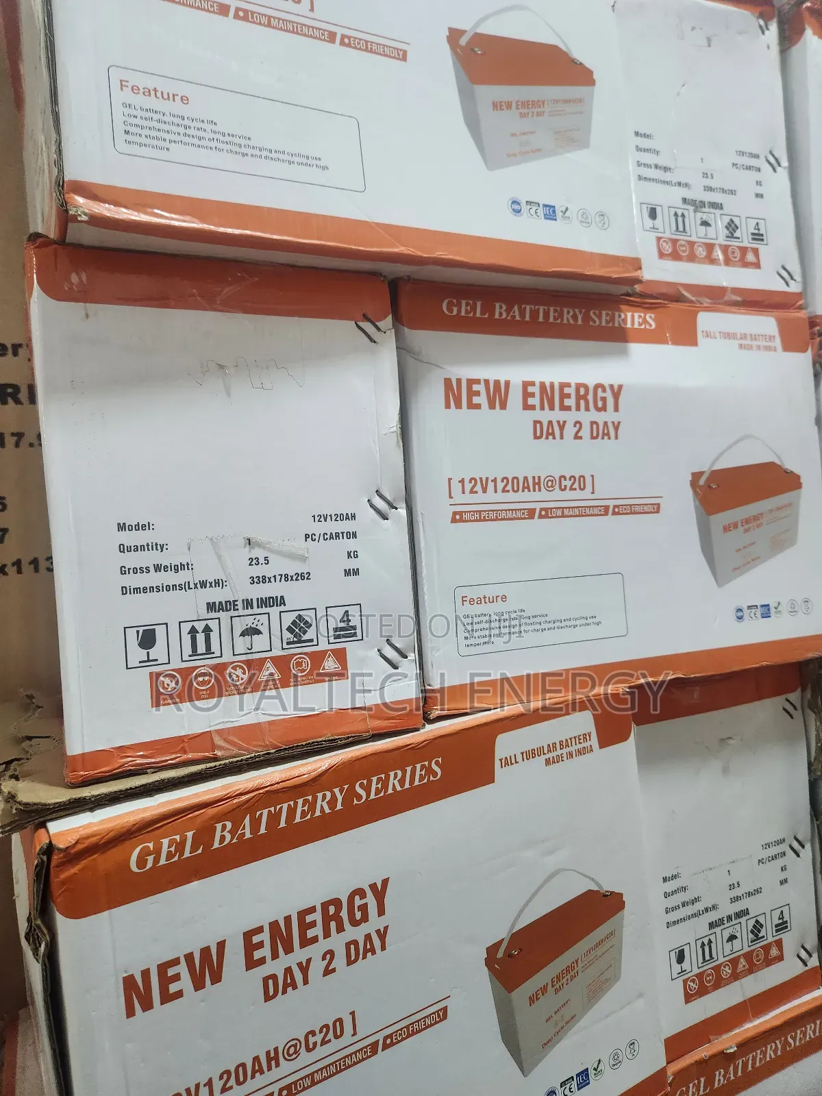 New Energy 120ah 12v Gel Batteries