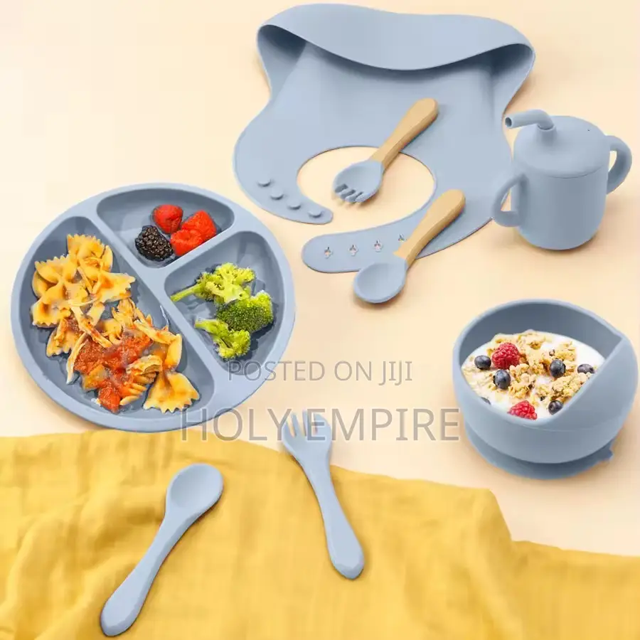 Baby Suction Cup Food Grade Silicone Bowl Tableware Set Baby Plate