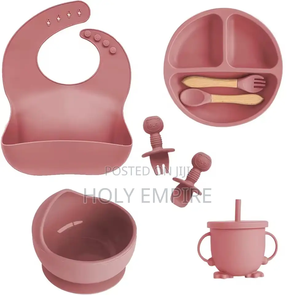 Baby Suction Cup Food Grade Silicone Bowl Tableware Set Baby Plate