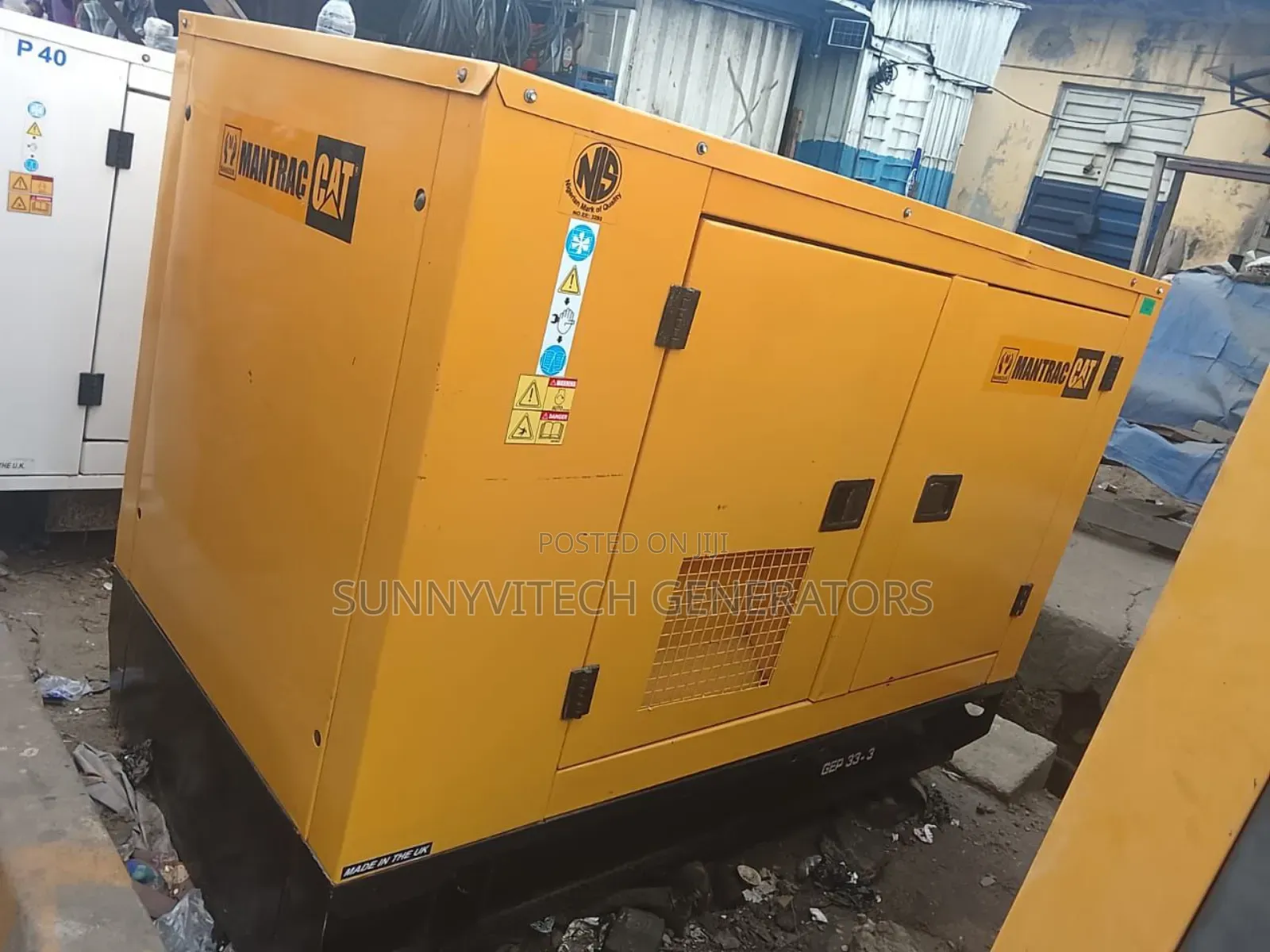 30kva Mantrac Generator Super Silence Cary And Used