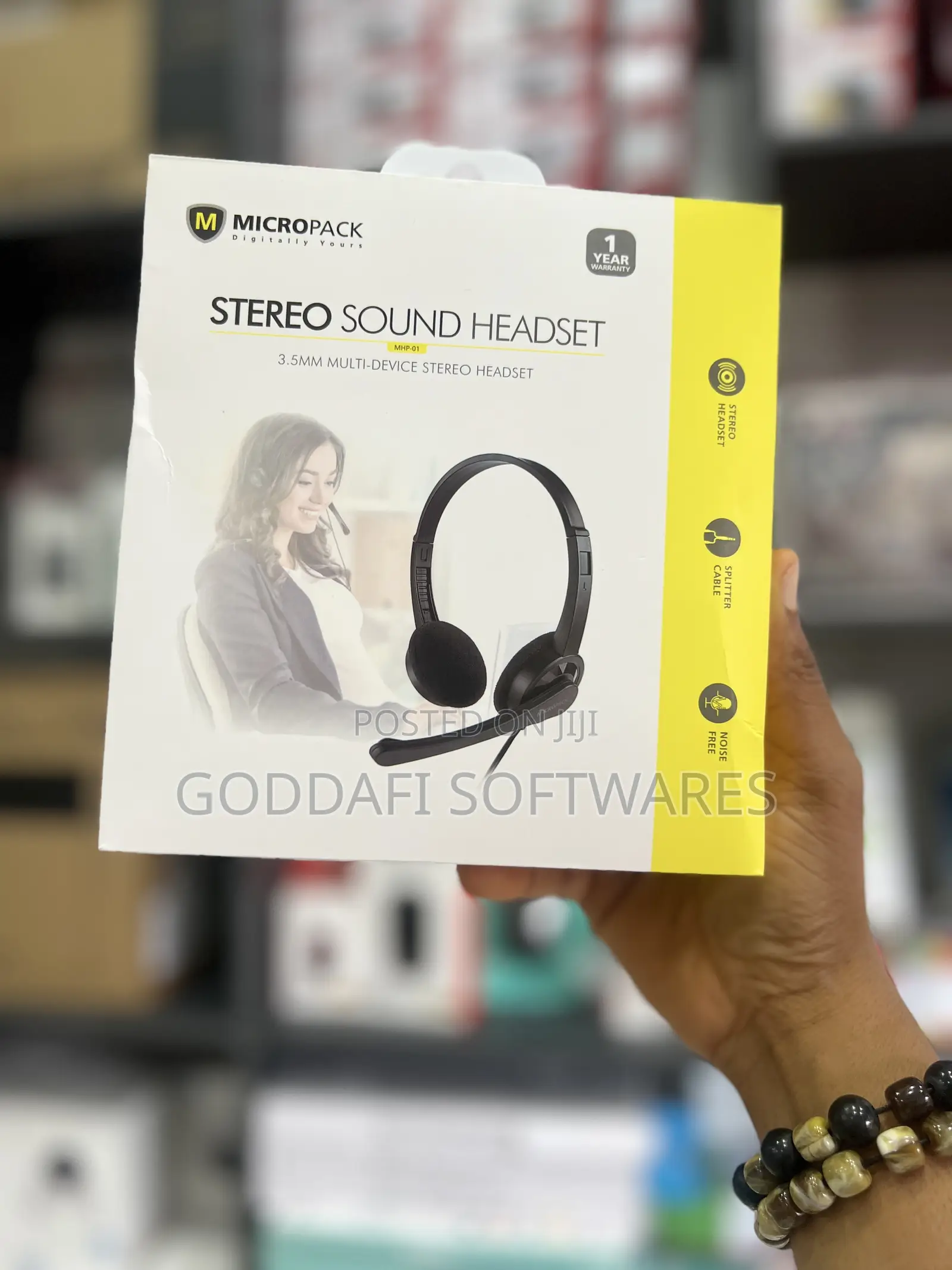 Micropack Wired Headphones 3.5mm With Mic | Goddafi Stores