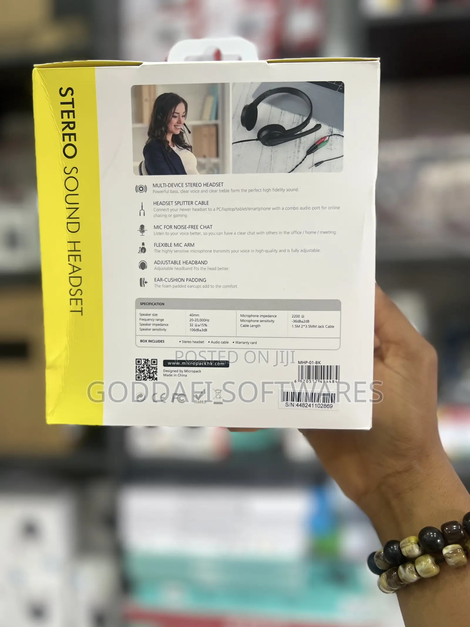 Micropack Wired Headphones 3.5mm With Mic | Goddafi Stores