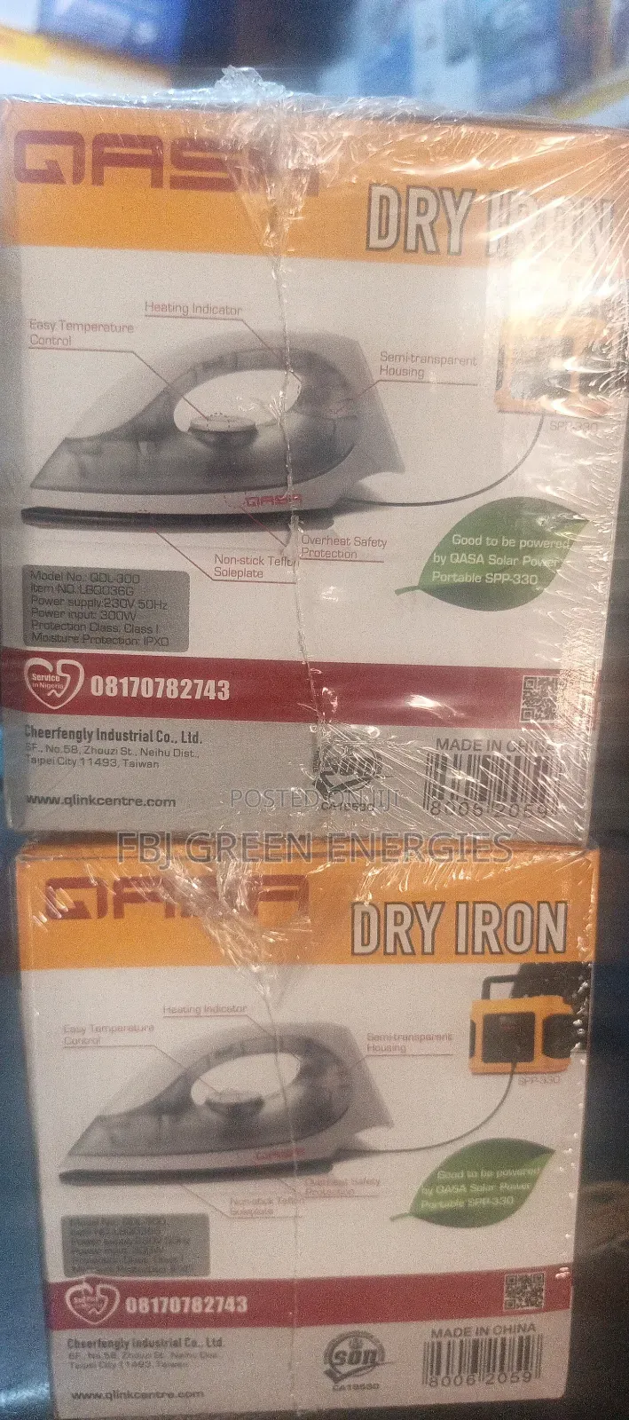 Energy Saver Iron / Solar Iron