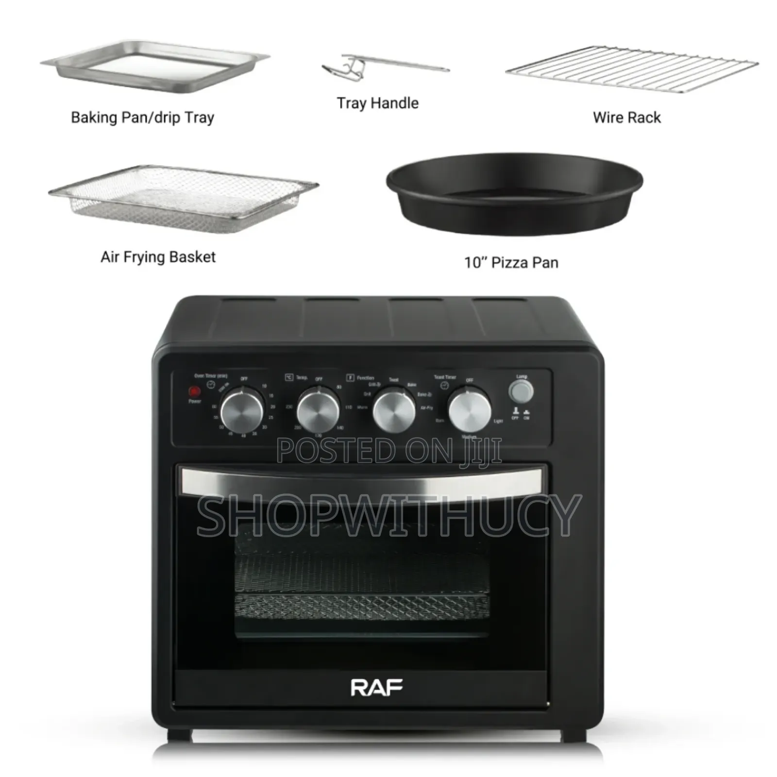 Raf Xl 32l 3-in-1 Multifunction Electric Oven, Air Fryer Toaster