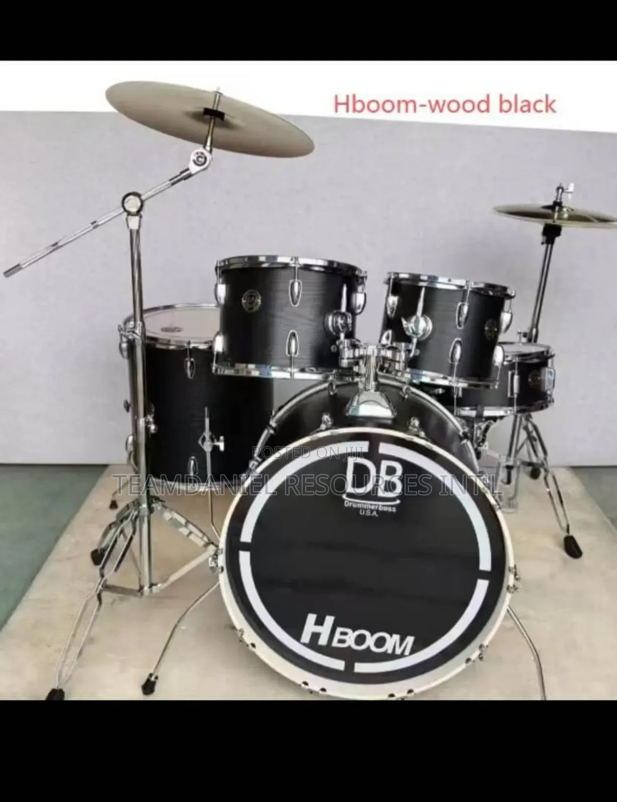 Hbomm Wood Black Drum