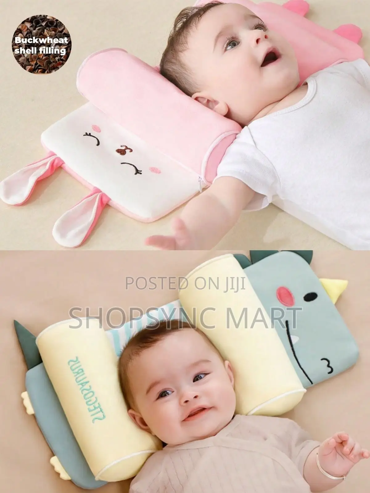 Baby Support Pillow for Newborns – Anti Flat Head, Breathable
