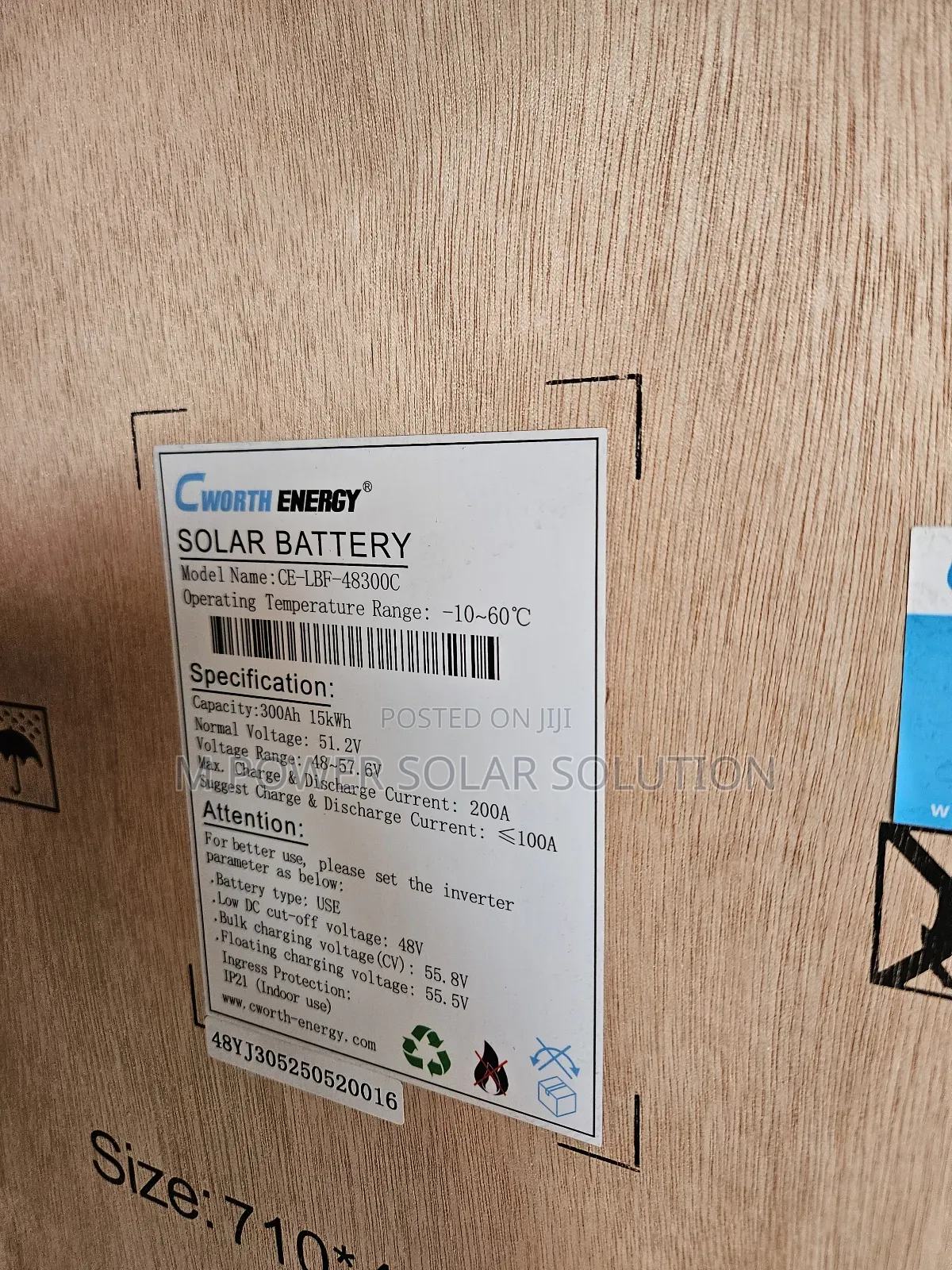 15kwh Cworth Energy Solar Lithium Battery