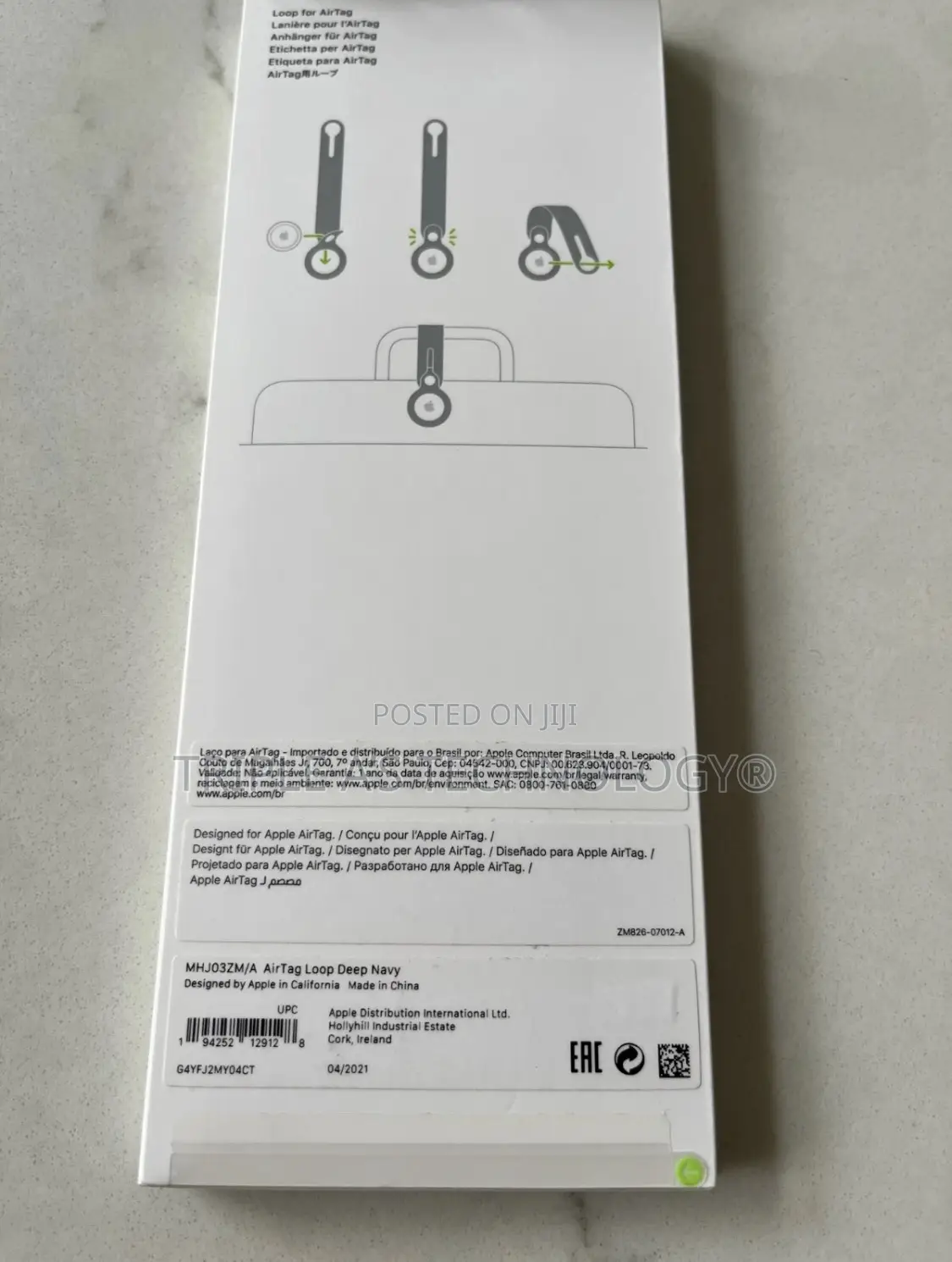 *New Original/Genuine Apple Airtag Loop Deep Navy Mhj03zm/A*
