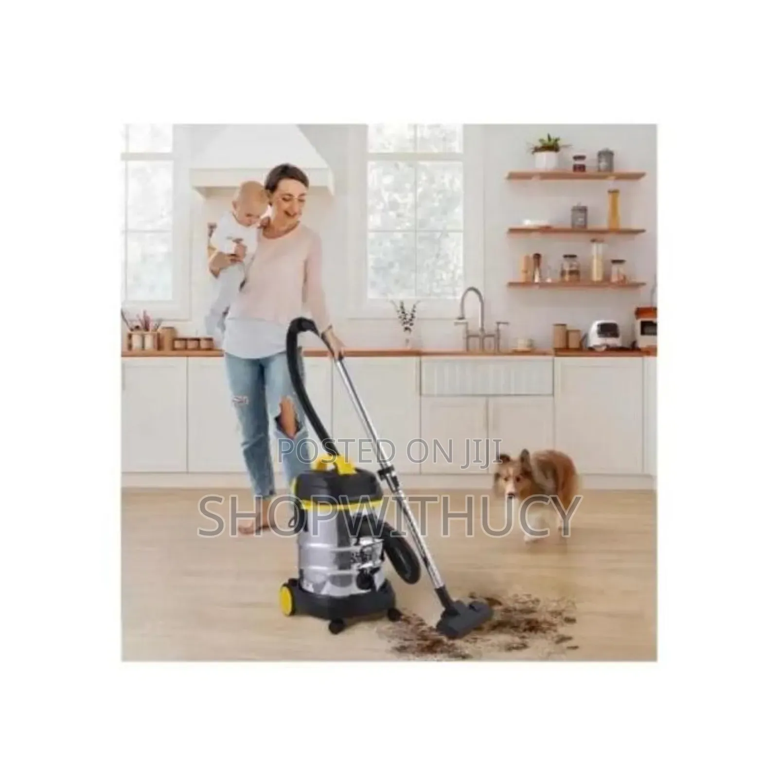 Wet and Dry Stainless Steel 25l Corded Vacuum Cleaner