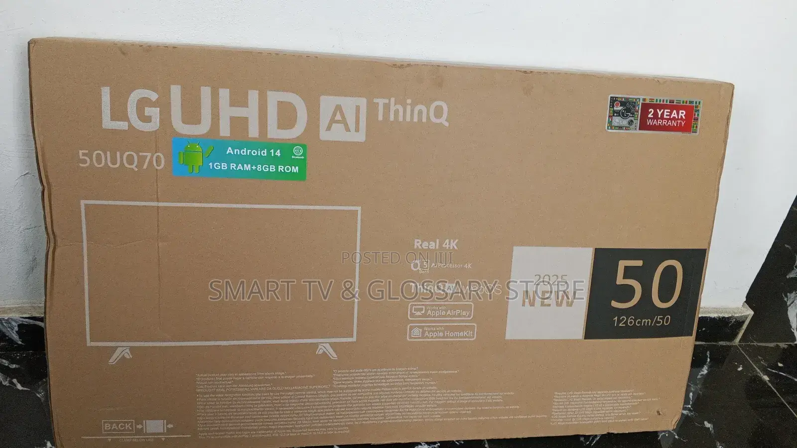 50 Inches Lg Smart Tv With Ai Processor 4k Apple Air Play