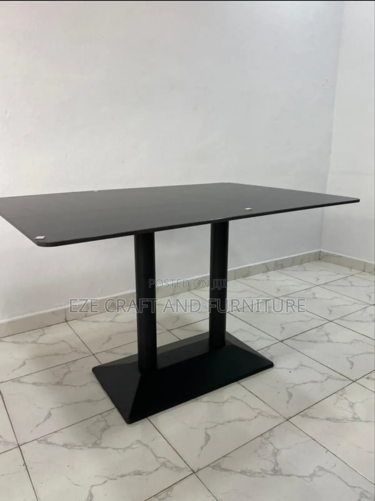 4feet Double Leg Marble Dining Table