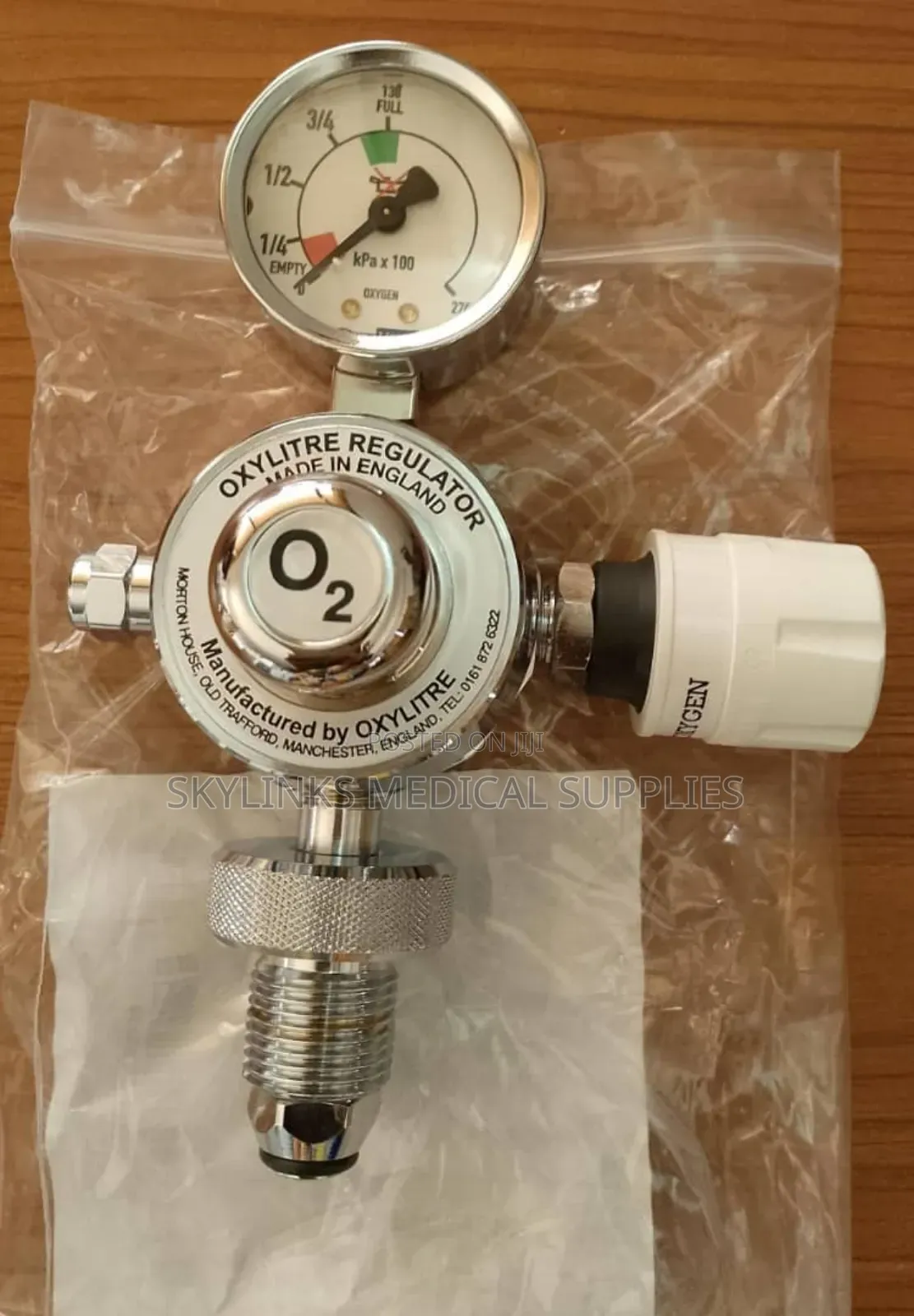 English Oxygen Regulator Guage