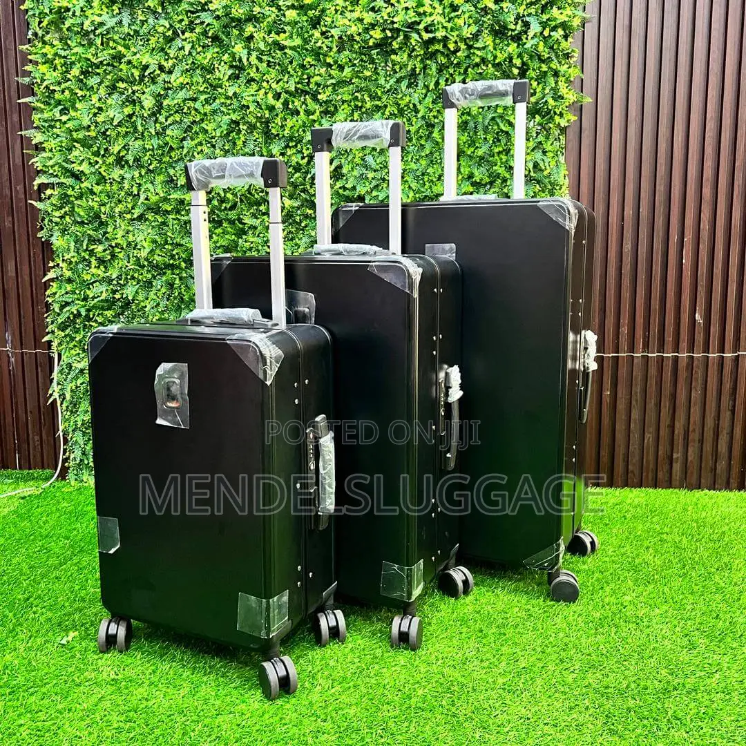 3-in-1 Black Aluminum Suitcase