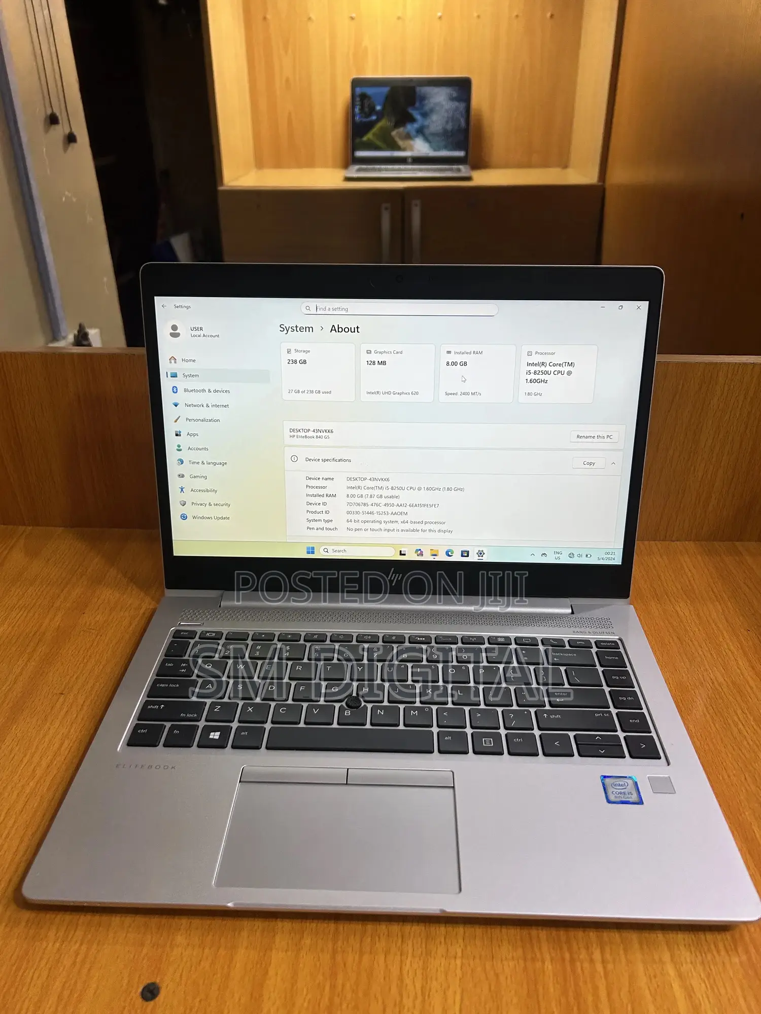 Laptop HP EliteBook 840 G5 8GB Intel Core I5 SSD 256GB