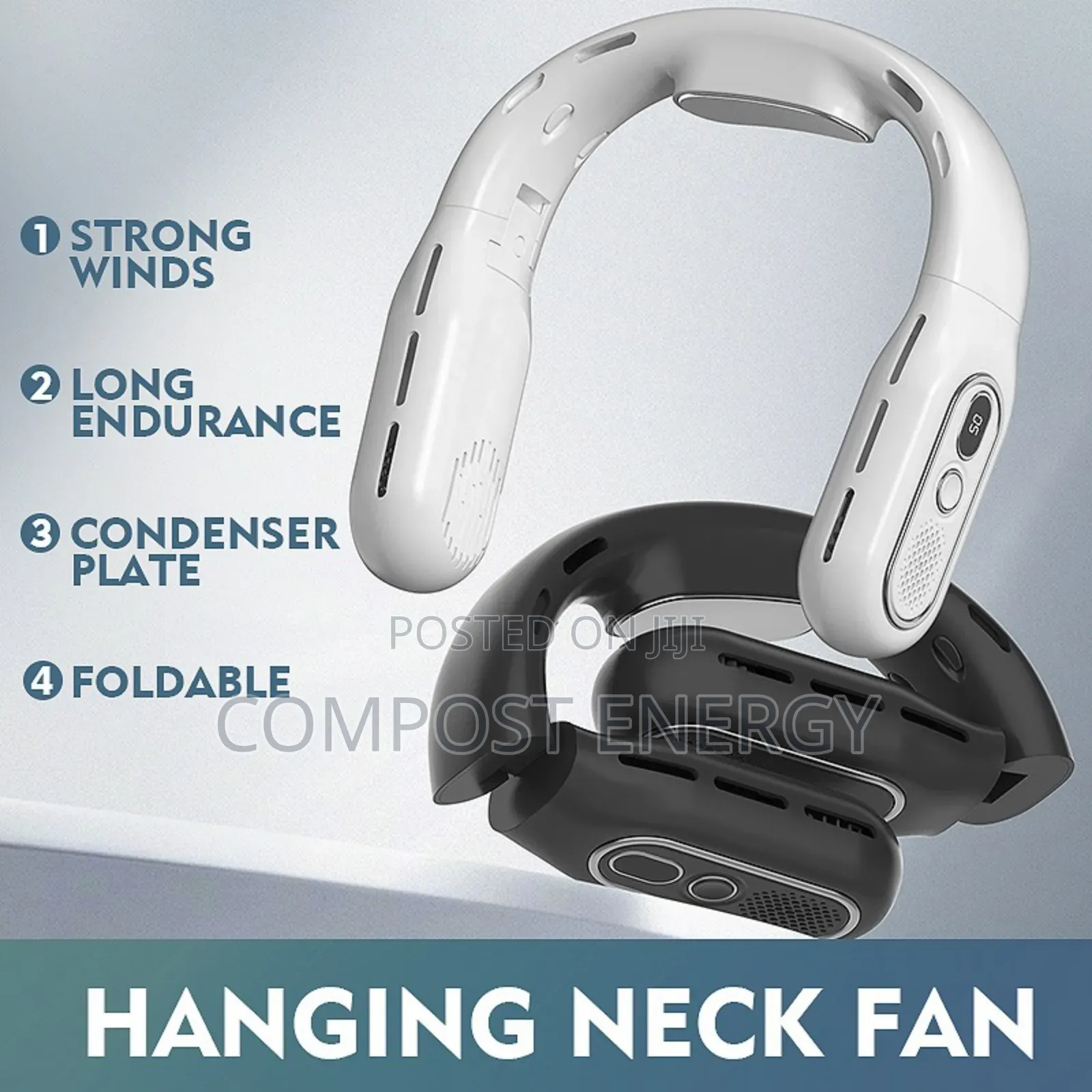 Quality/Foldable/ Bladeless Neck Fan With Condenser Plate