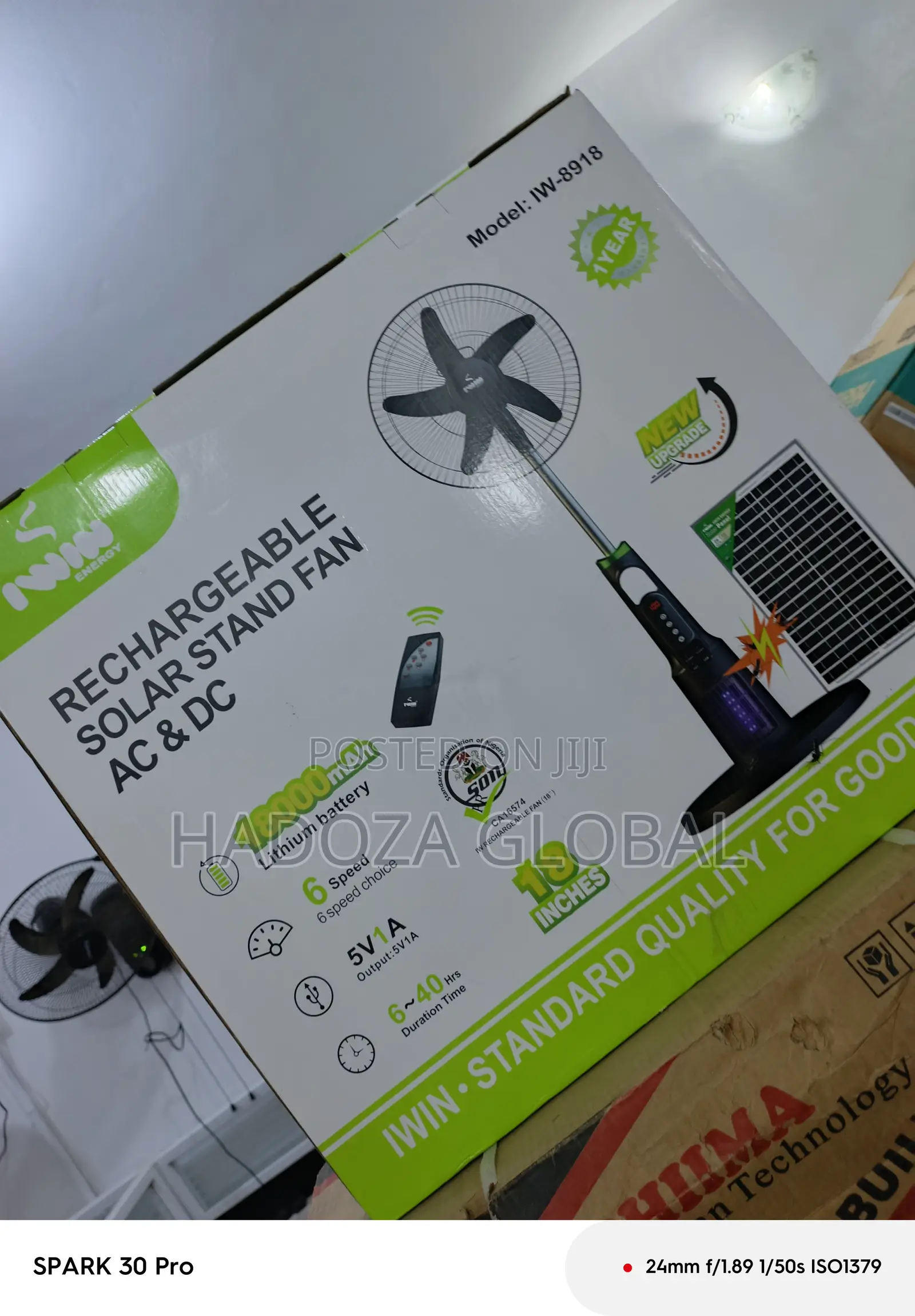 Iwin 18 Inch Fan For Power Backup Use