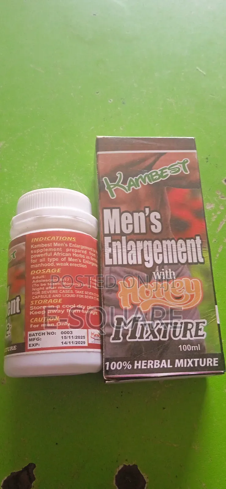 Kambest Men's Enlargement With Honey Mixture