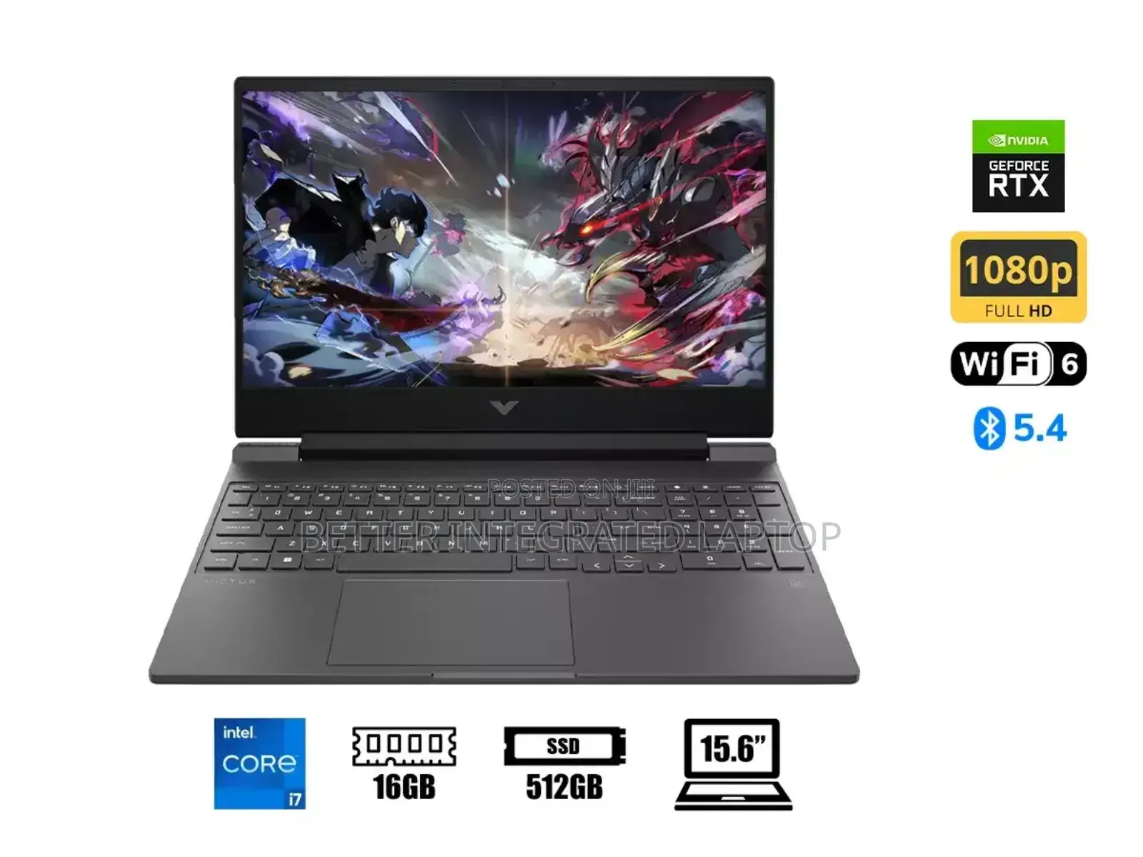 New Laptop HP Victus 15 16GB Intel Core i7 SSD 512GB