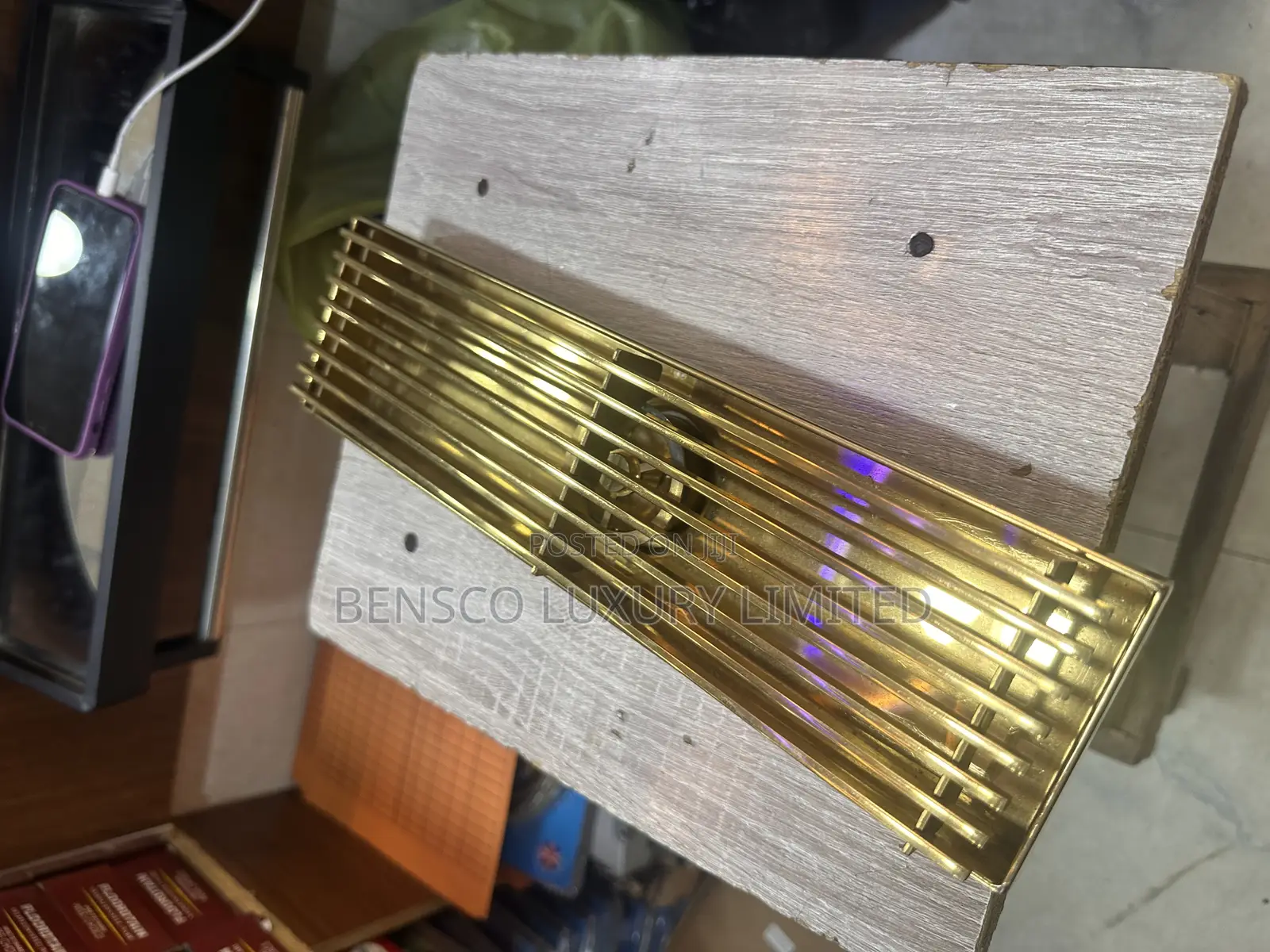 Golden Linear Floor Drain