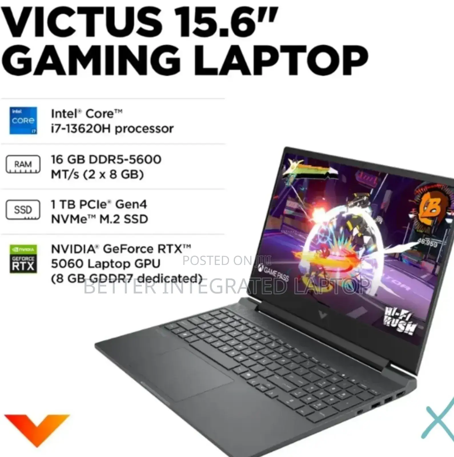 New Laptop HP Victus 15 16GB Intel Core I7 SSD 1T