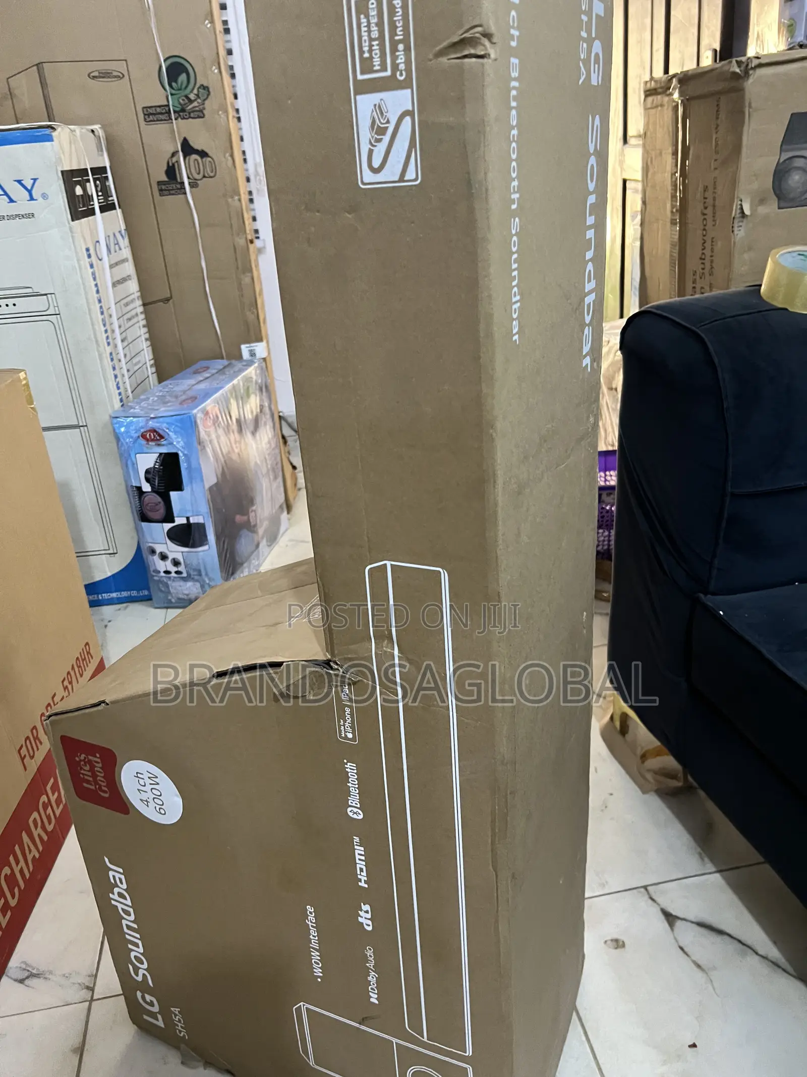 Lg 600w Soundbar Supporting Clear Vocals and Deep Audio Tones [Sh5a]