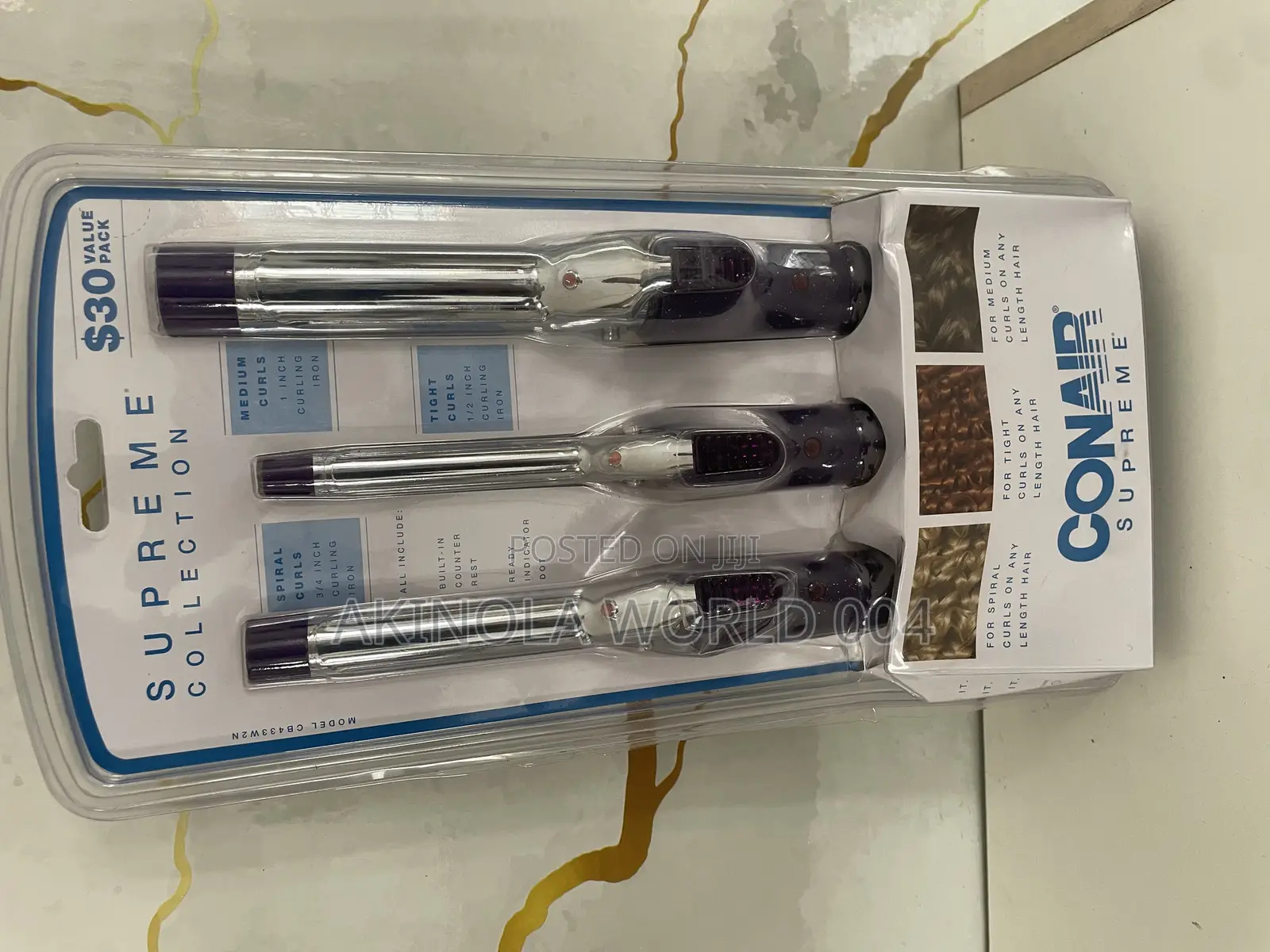 Brand New Conair Supreme Curling Iron Combo Pack