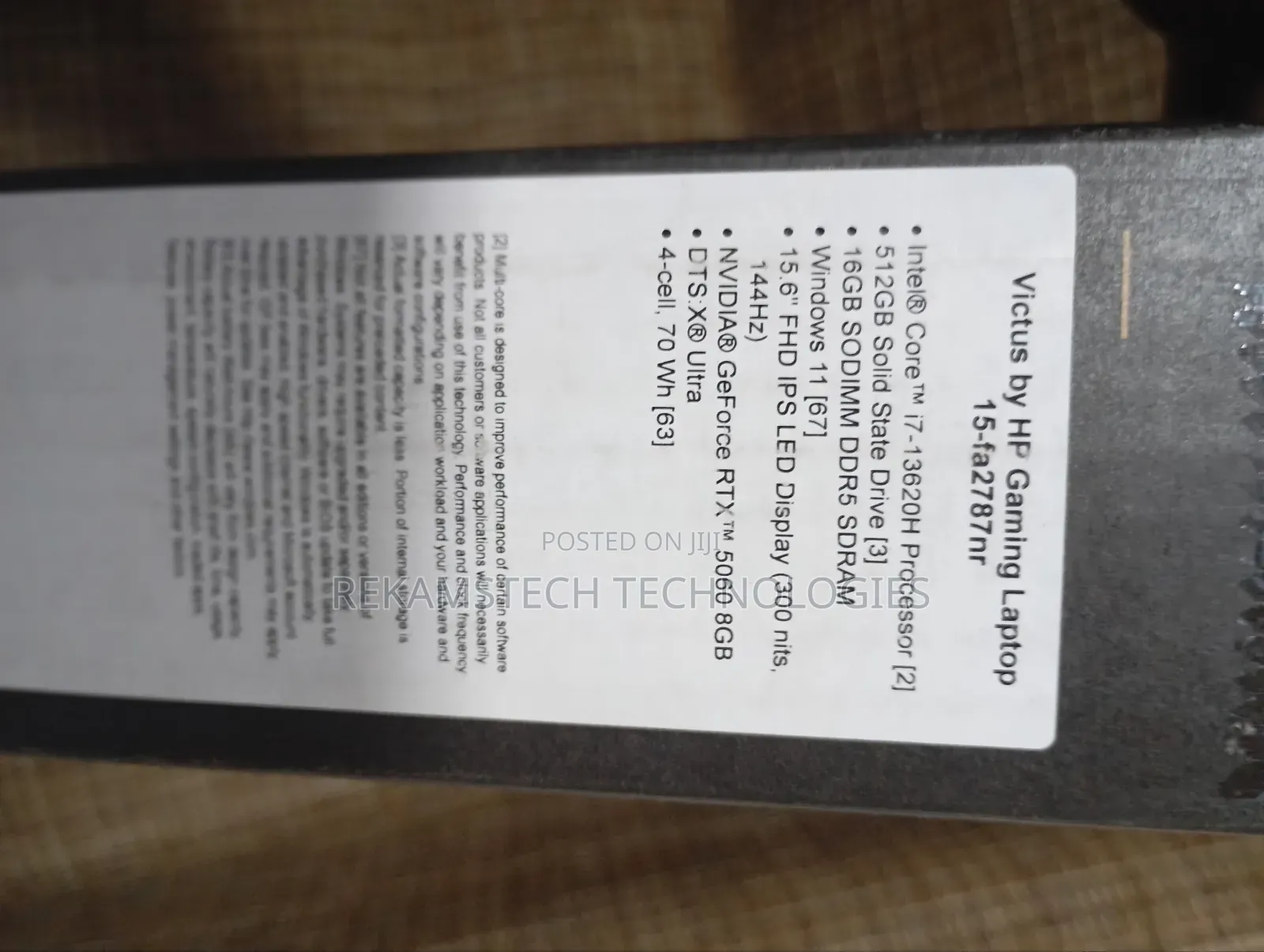 New Laptop HP Victus 15 16GB Intel Core I7 SSD 512GB