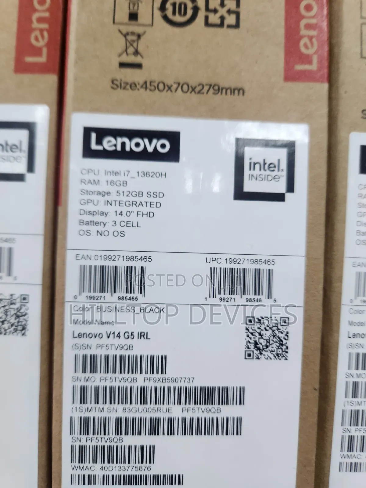 New Laptop Lenovo Ideapad V14 IGL 16GB Intel Core i7 SSD 512GB