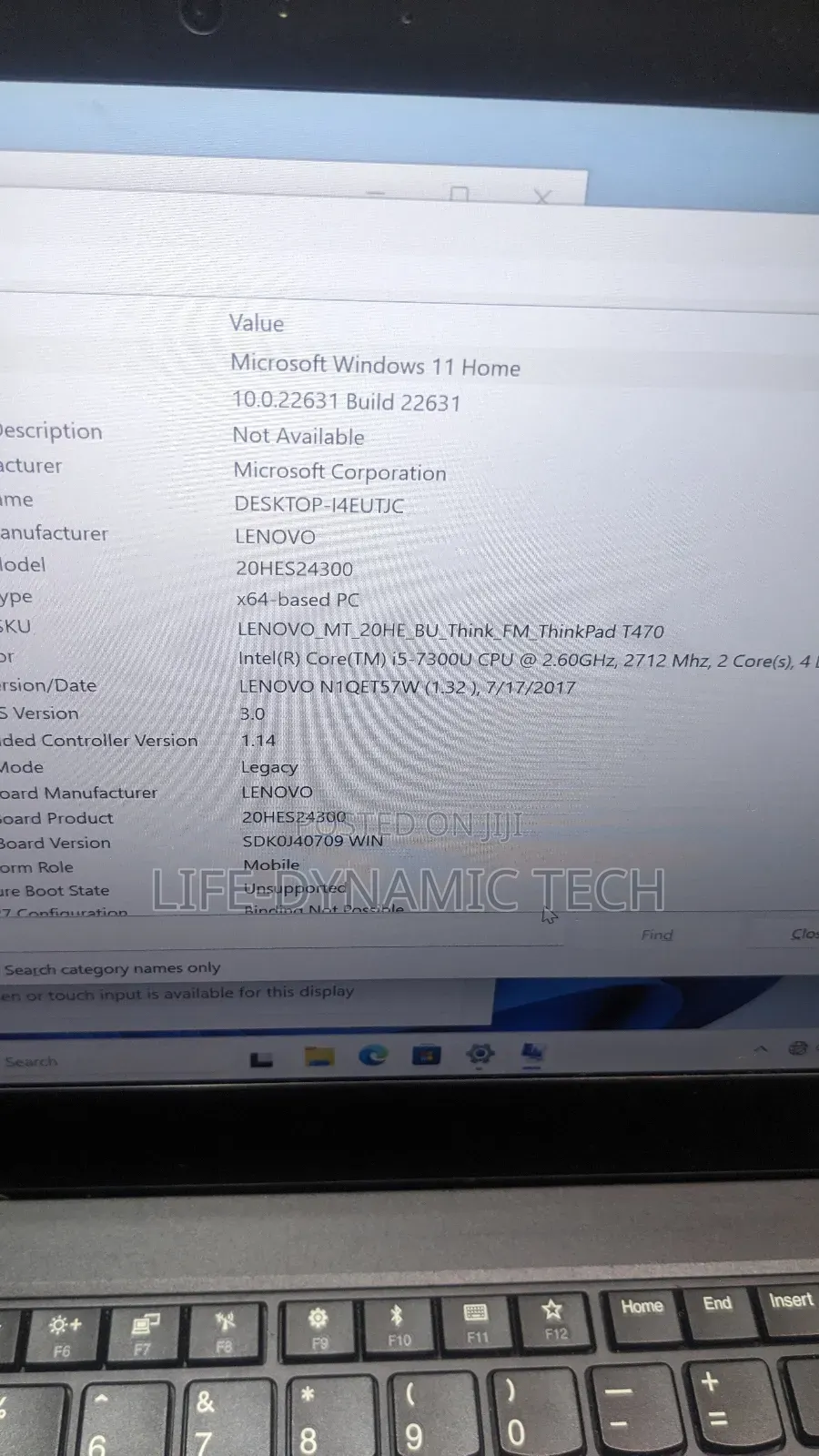 Laptop Lenovo ThinkPad T470 8GB Intel Core I5 SSD 128GB