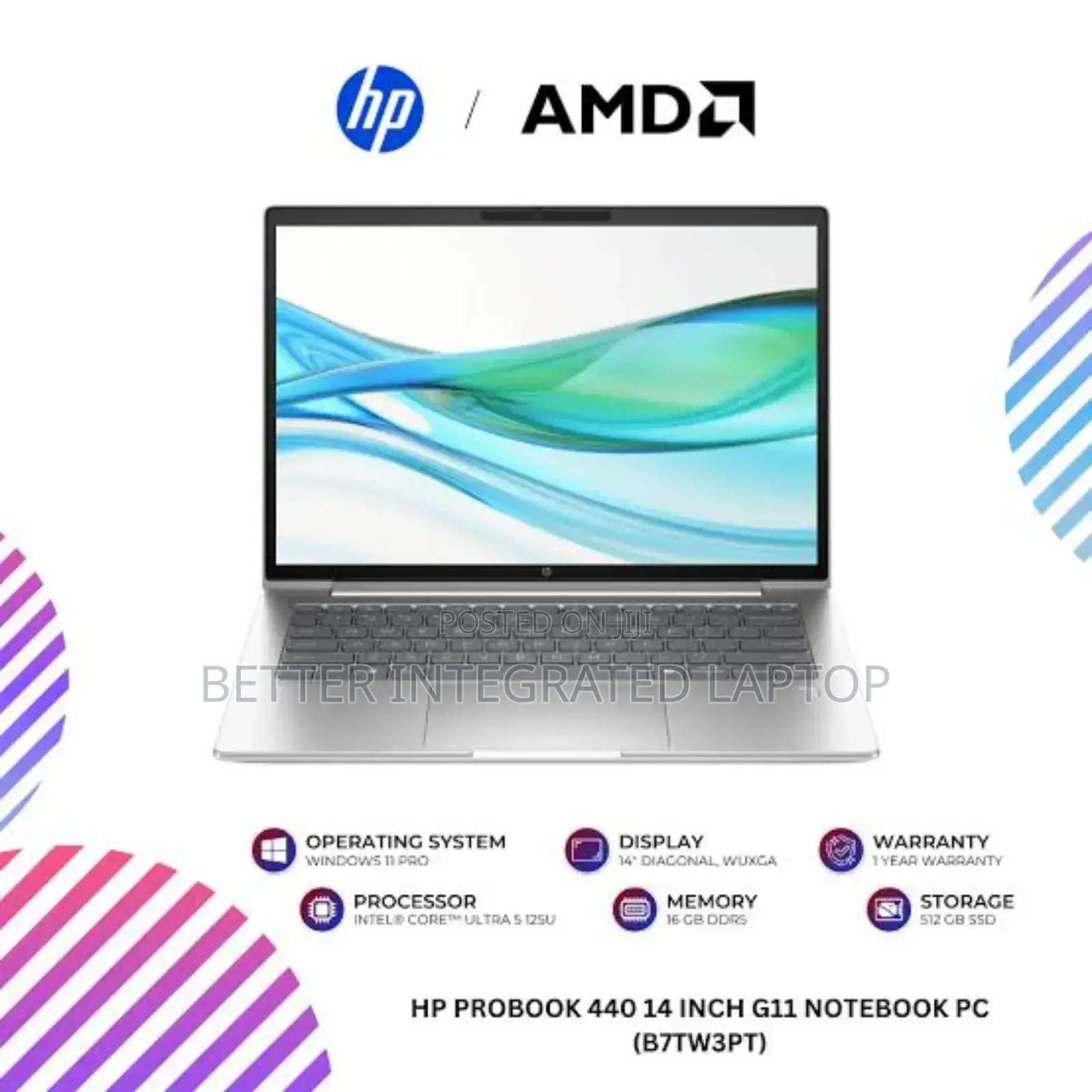 New Laptop HP ProBook 440 16GB Intel Core Ultra 7 SSD 512GB