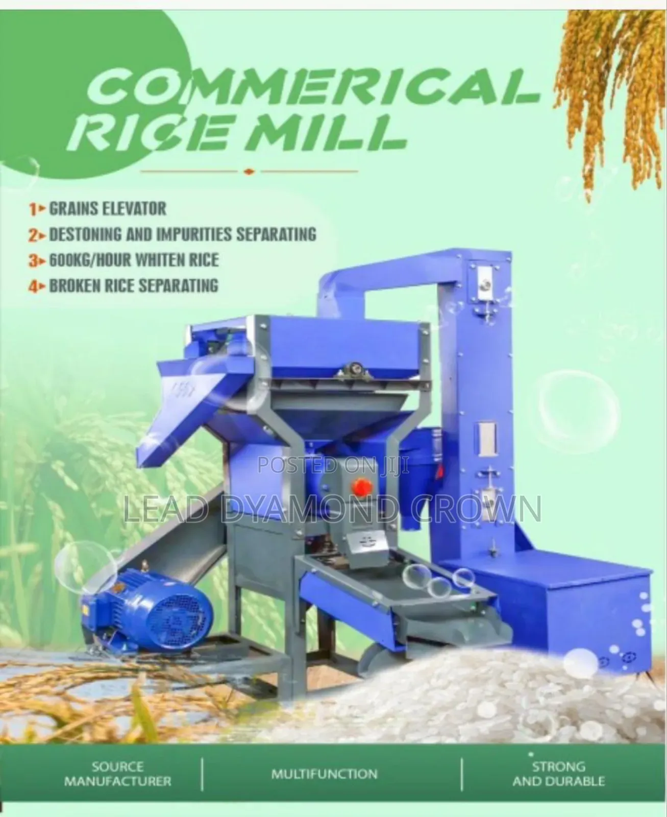 Commercial 4 In 1 Rice Mill Machine