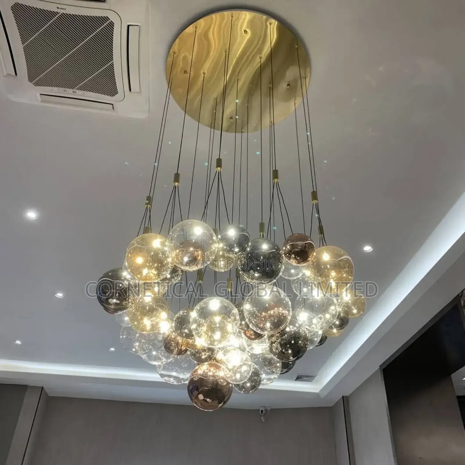 Modern Stylish Quality Luxury Crystal Globe Like Led Chandelier Light