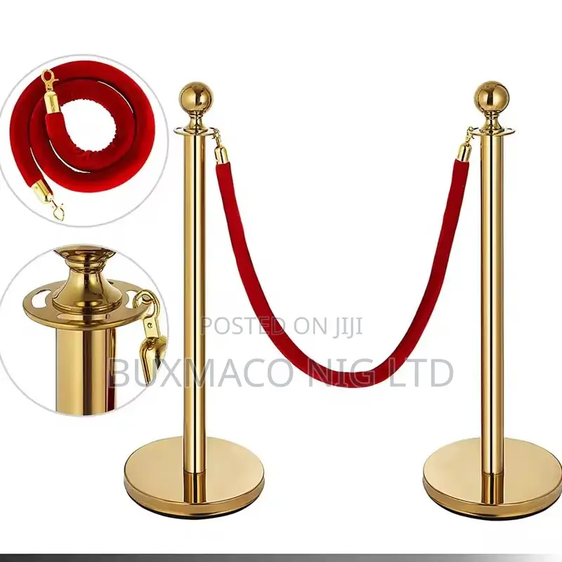 Crowd Control Stanchion With Rope